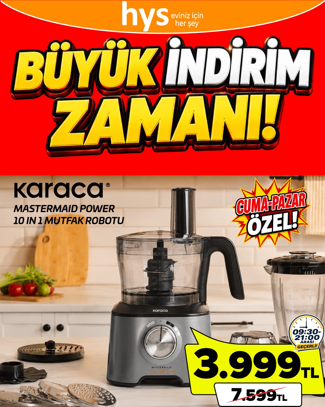 Karaca Mastermaid Power Mutfak Robotu