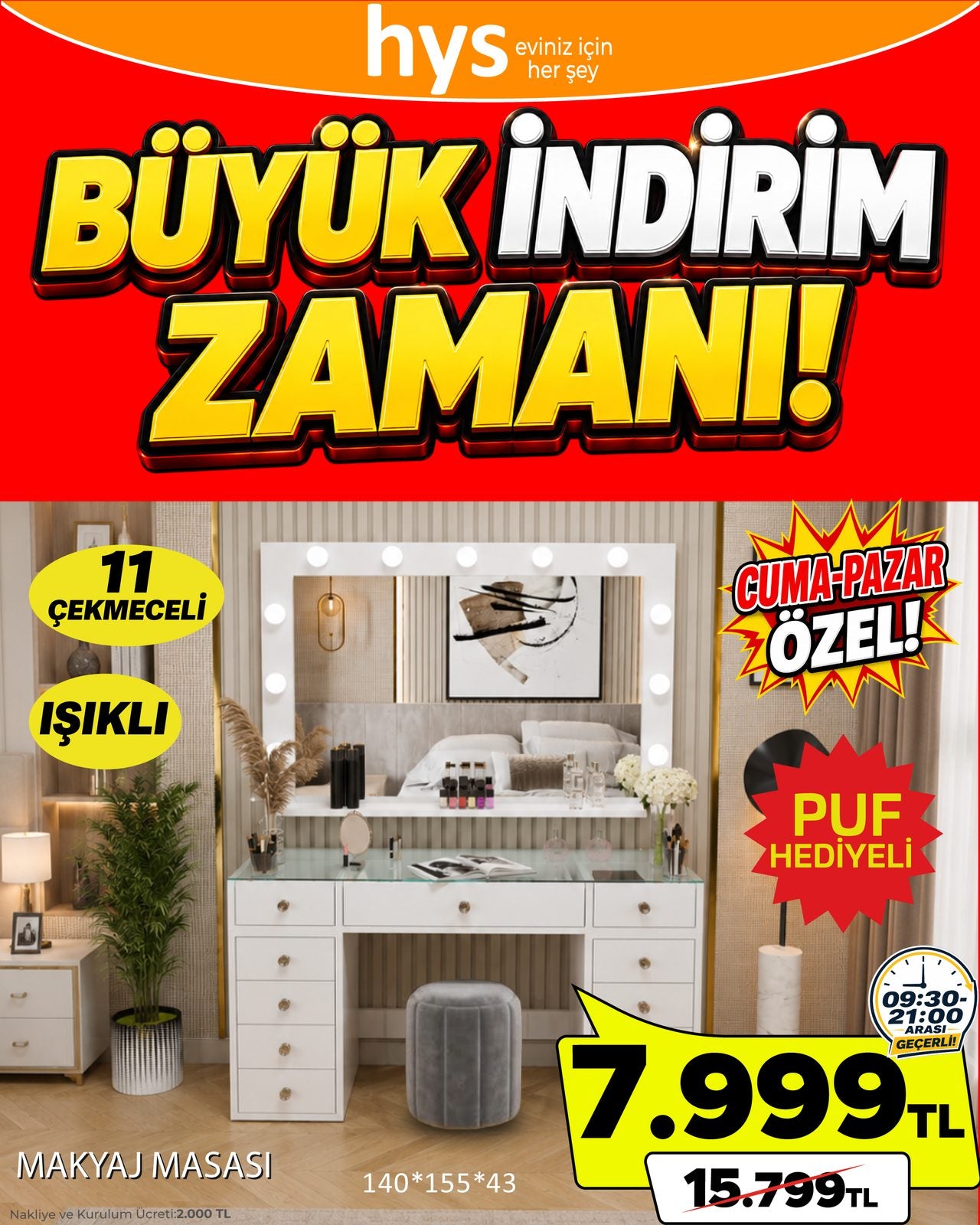 Makyaj Masası Ürün ana görseli