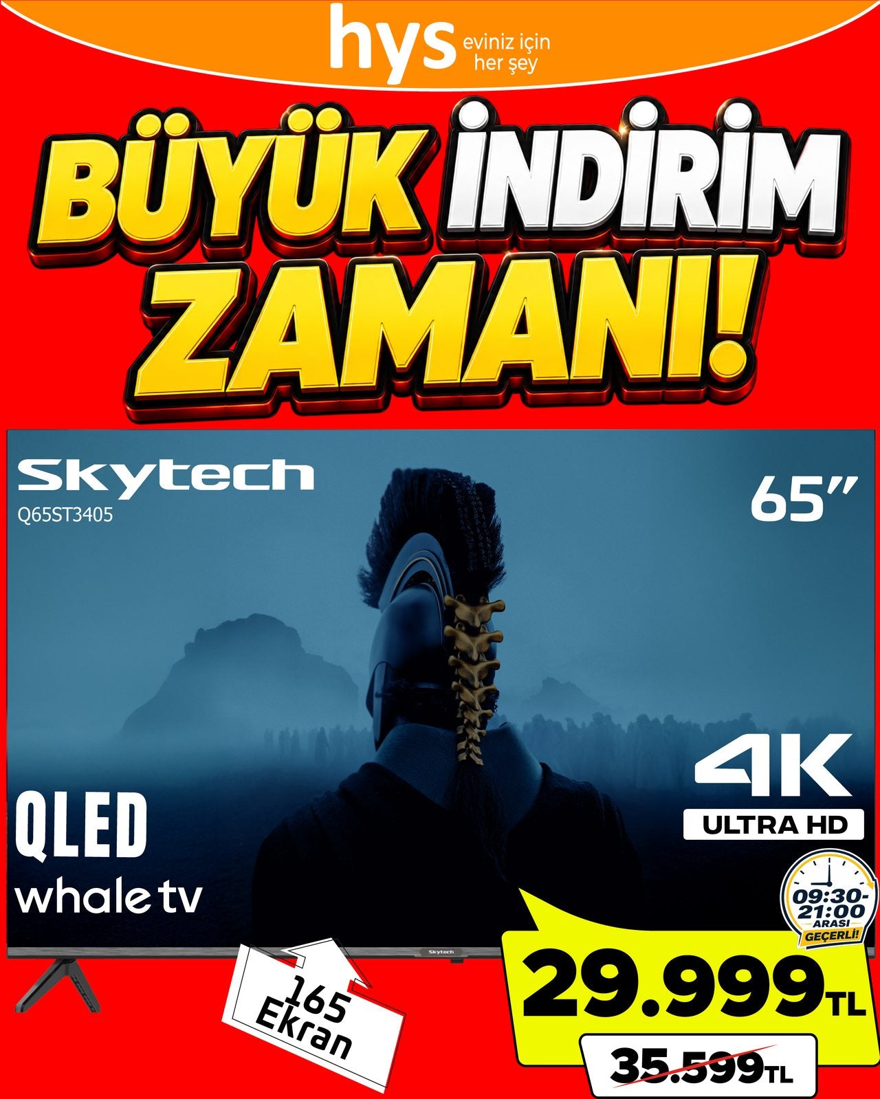 Skytech 65 İnç QLED TV