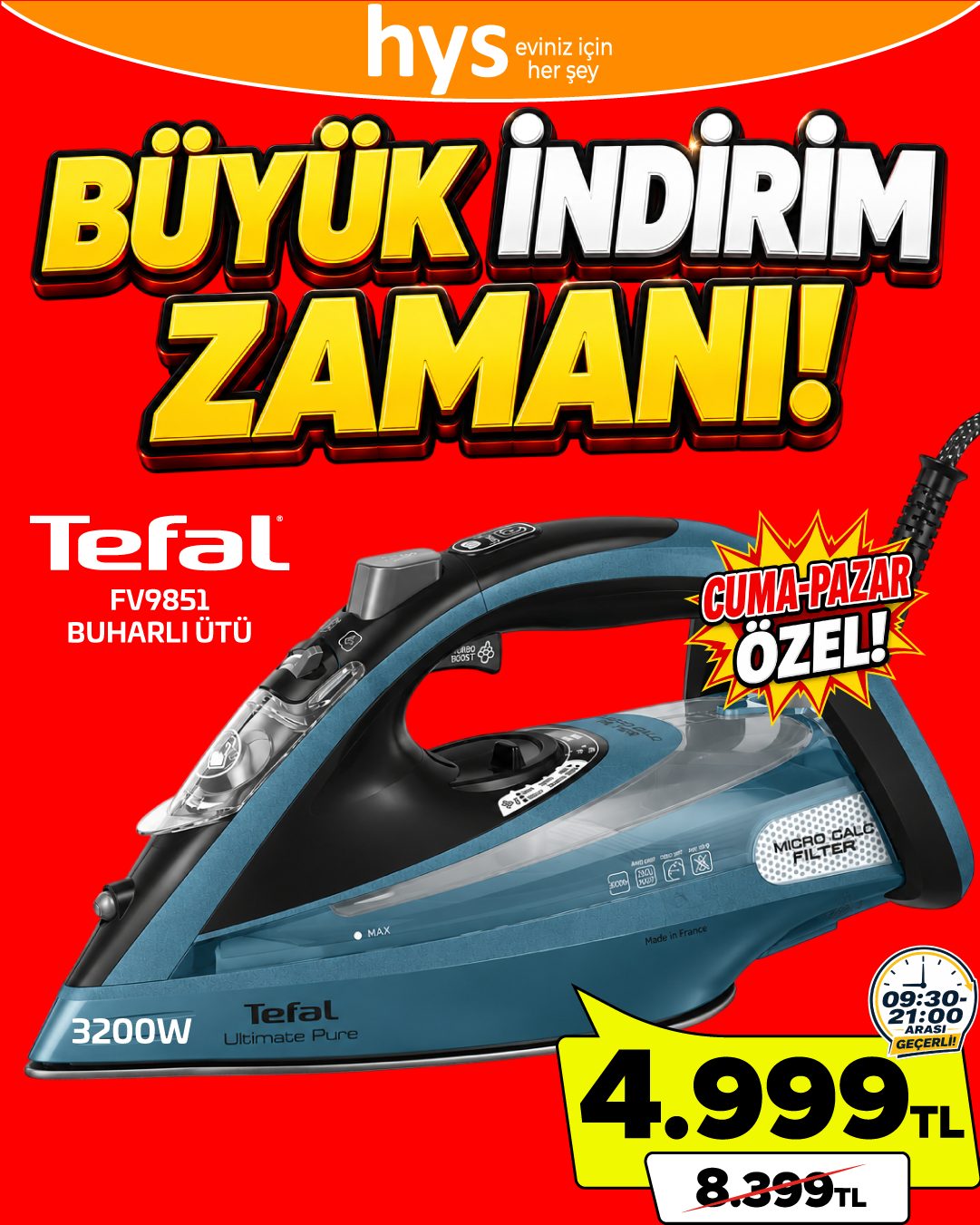 Tefal Buharlı Ütü Ürün ana görseli