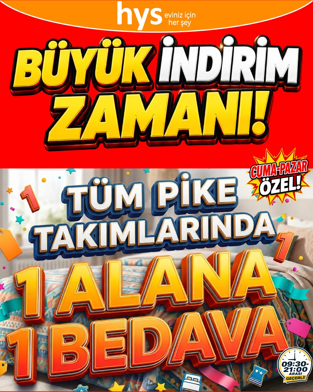 Tüm Pike Takımlarında 1 Alana 1 Bedava