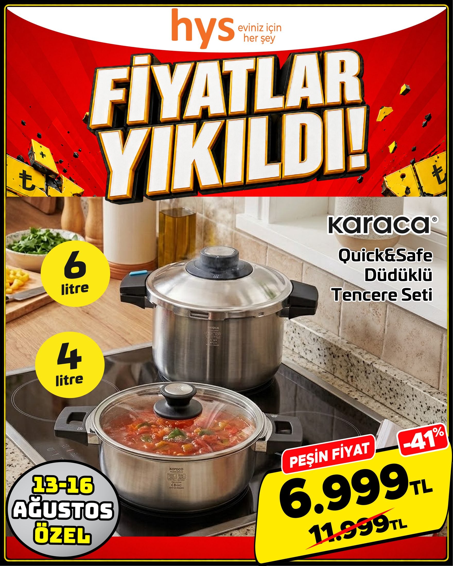 Karaca Quick&Safe Düdüklü Tencere Seti