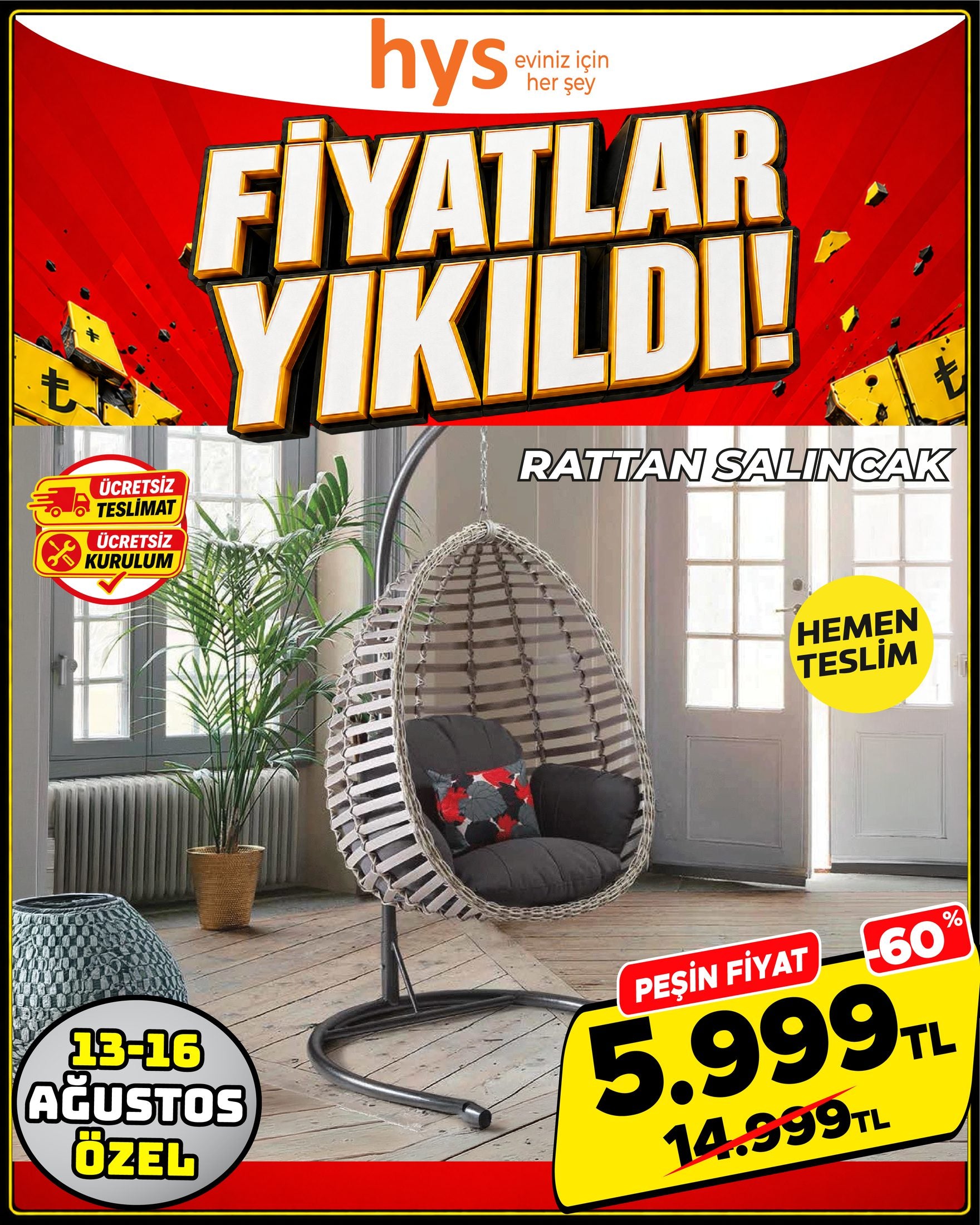 Rattan Salıncak