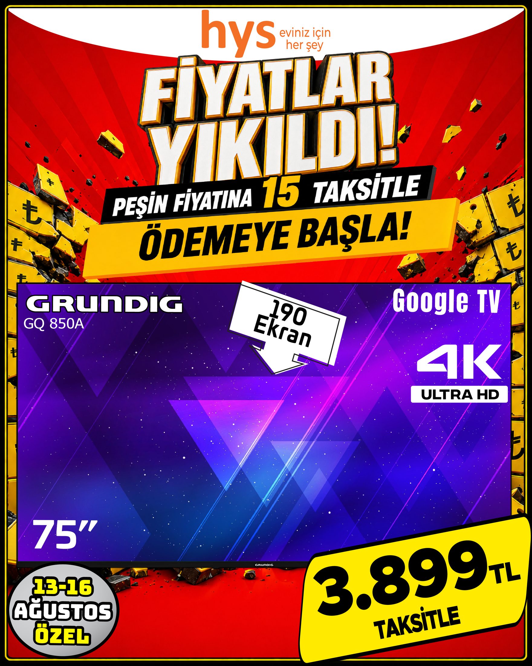 Grundig 75 İnç Google TV Ürün ana görseli