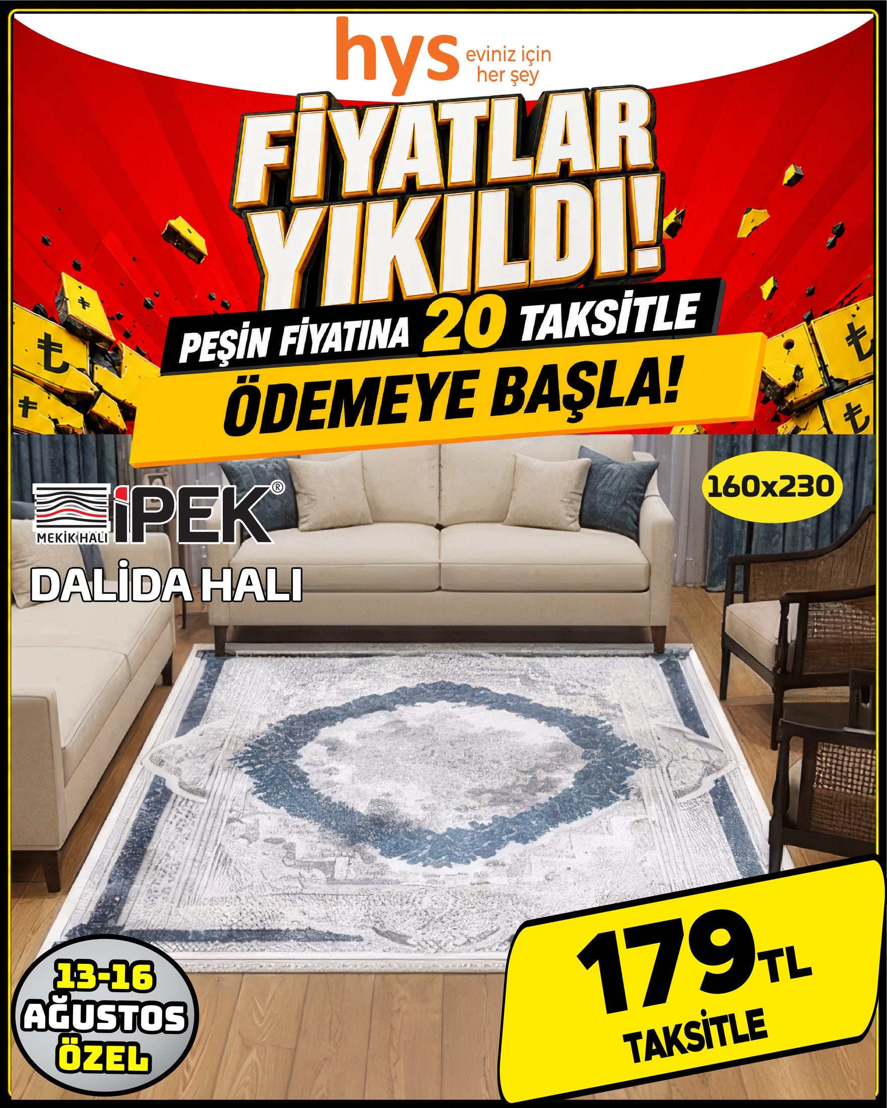 İpek Dalida Halı 160x230