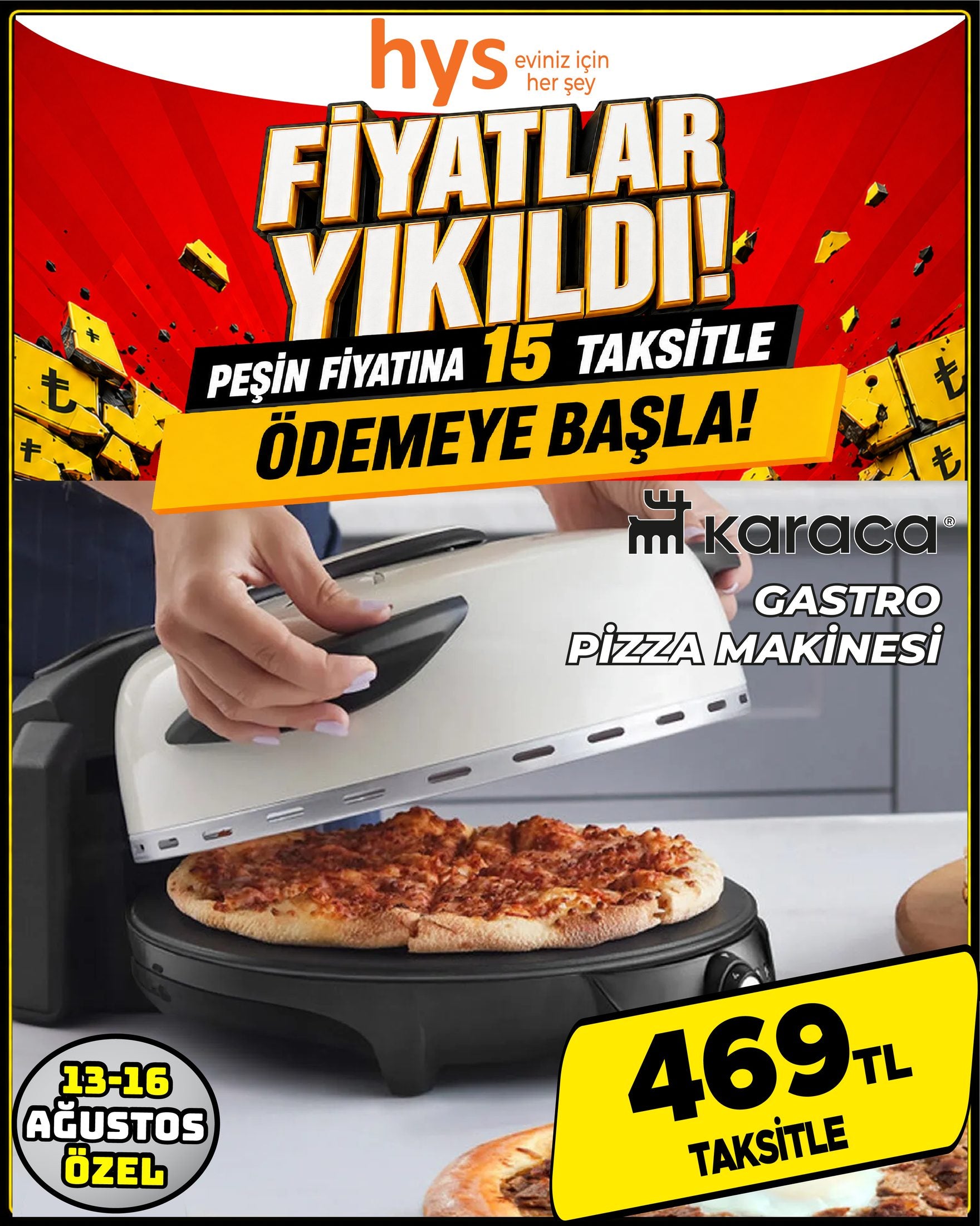 Karaca Gastro Pizza Makinesi