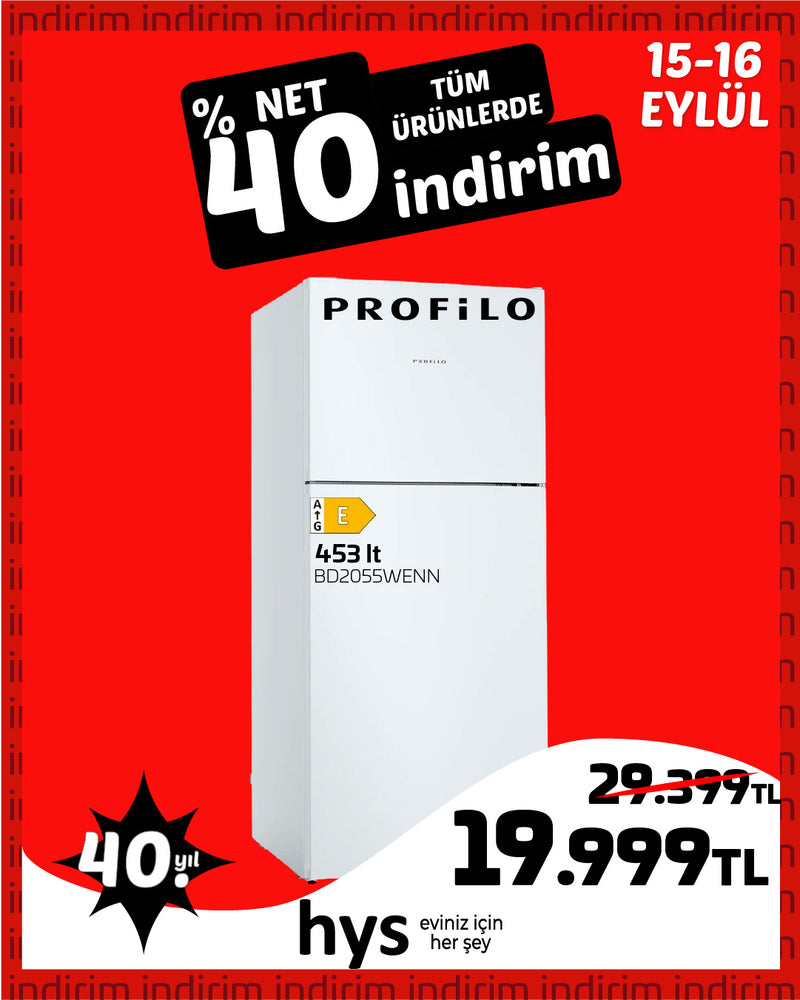 Profilo BD2055WENN 453 LT Beyaz Buzdolabı