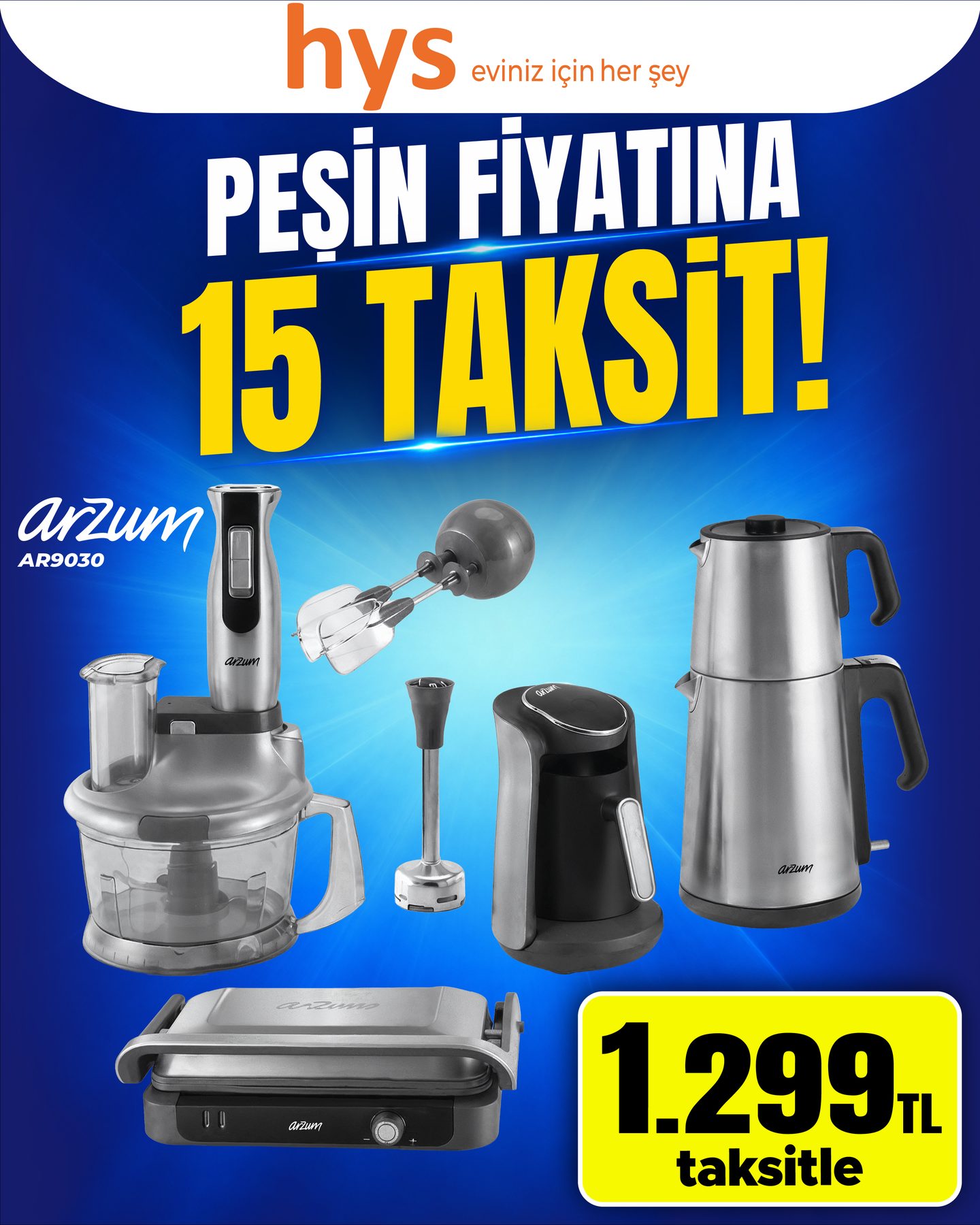 Arzum El Blender Seti AR1092 Ürün ana görseli