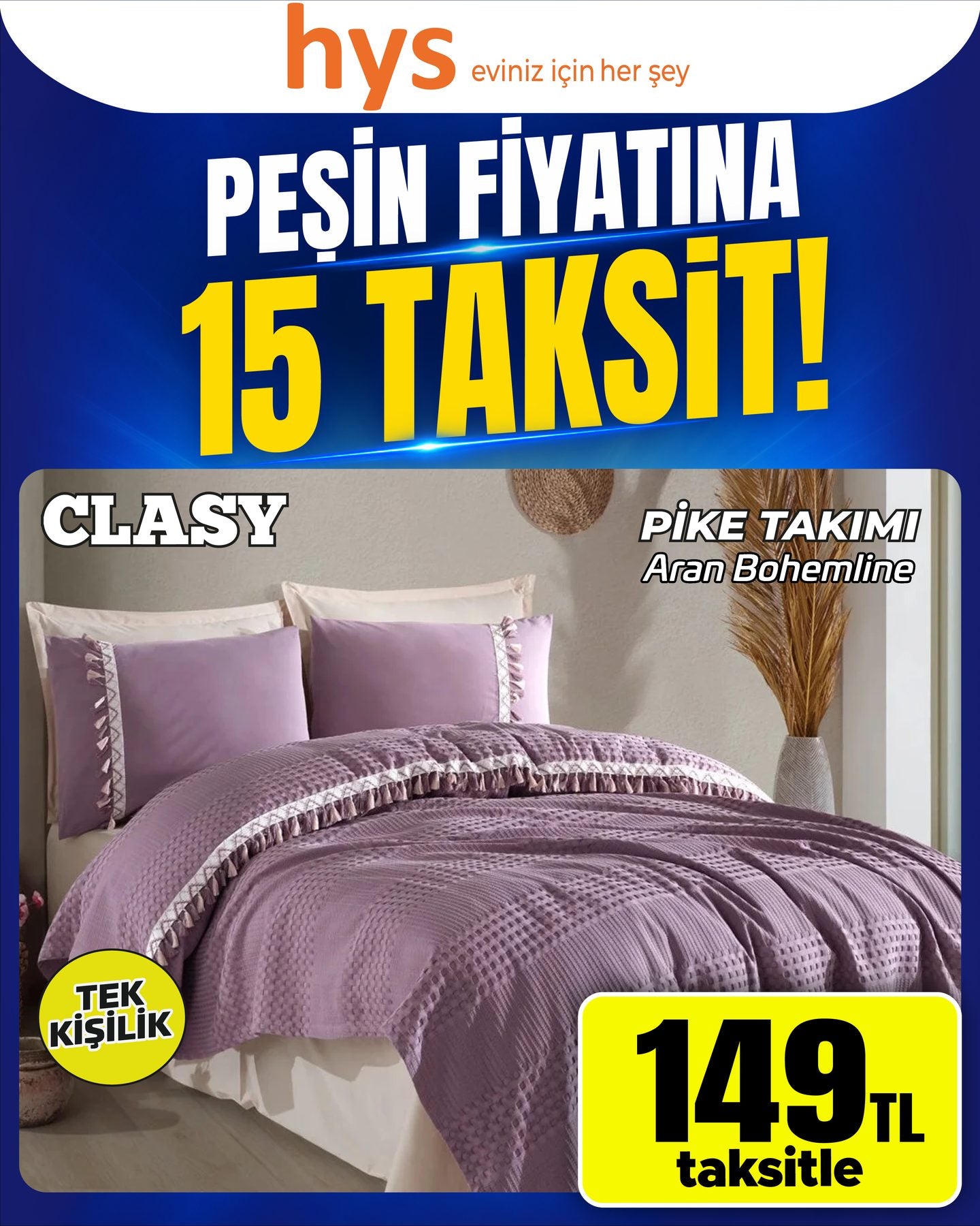 Clasy Pike Takımı Bohemline Tek Kişilik