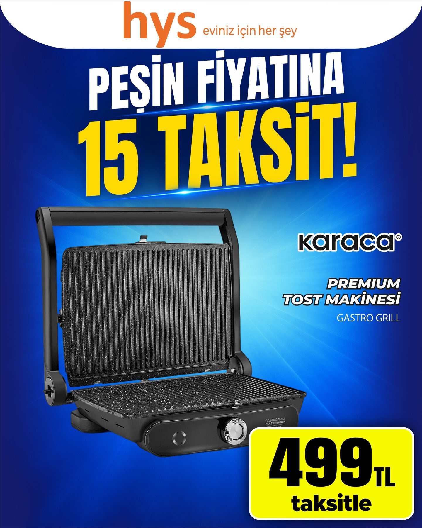 Karaca Premium Tost Makinesi Gastro Grill