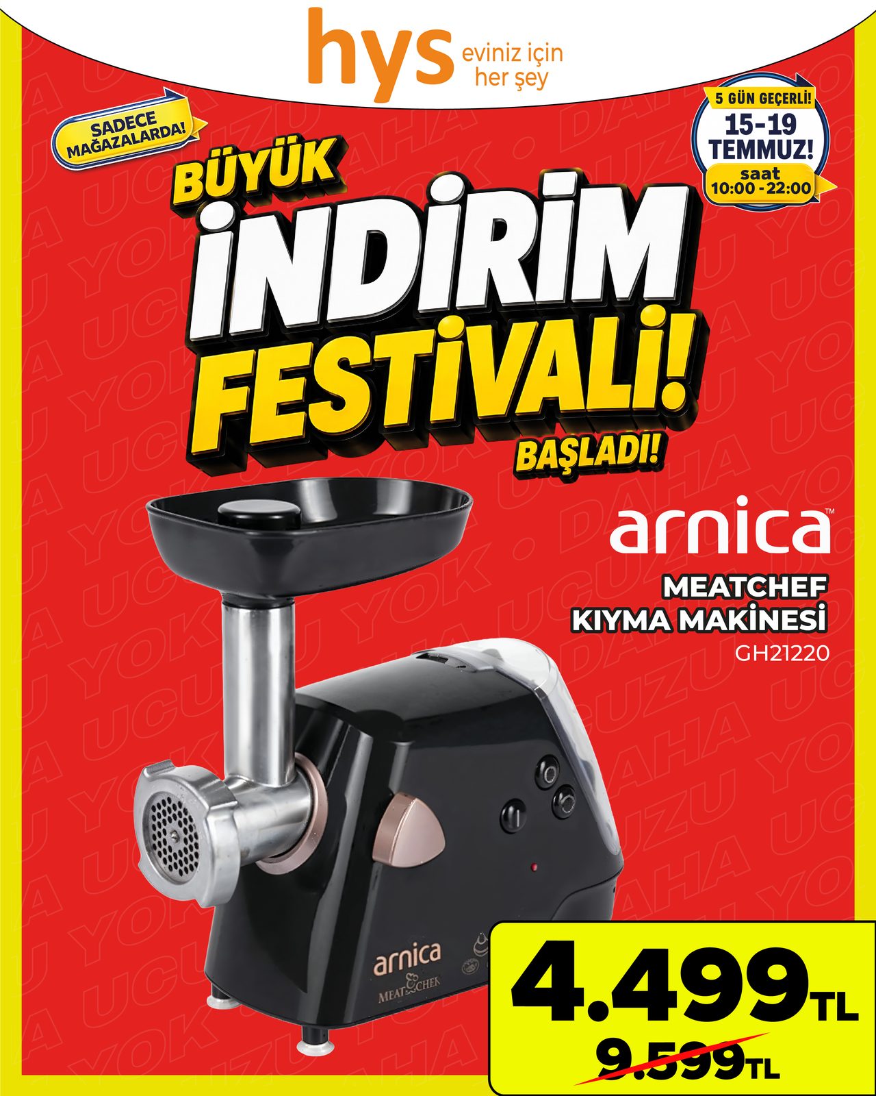 Arnica Meatchef Kıyma Makinesi Ürün ana görseli