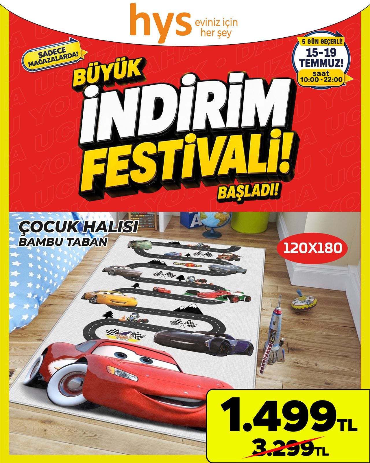 Bambu Taban Çocuk Halısı Ürün ana görseli