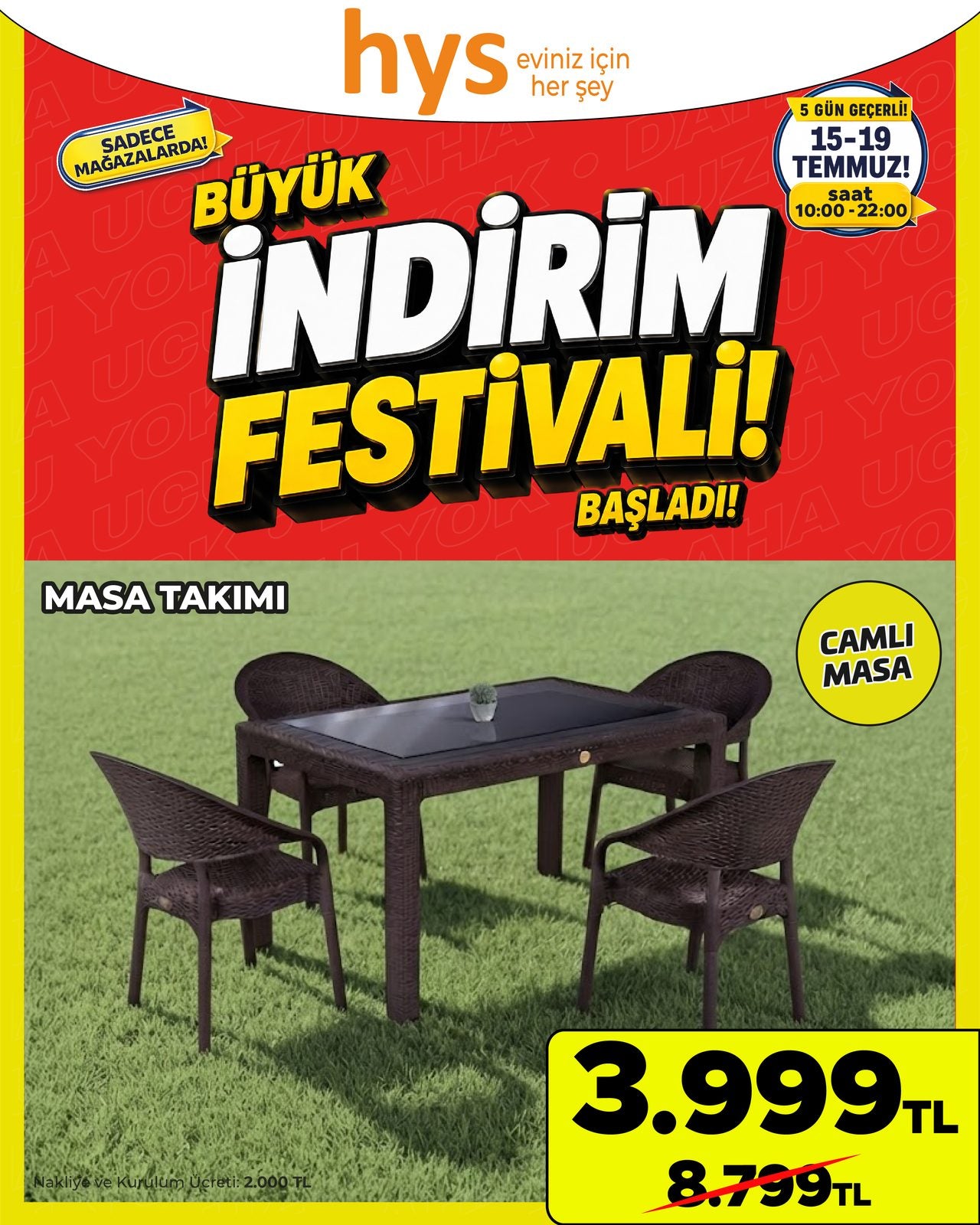Camlı Masa Takımı