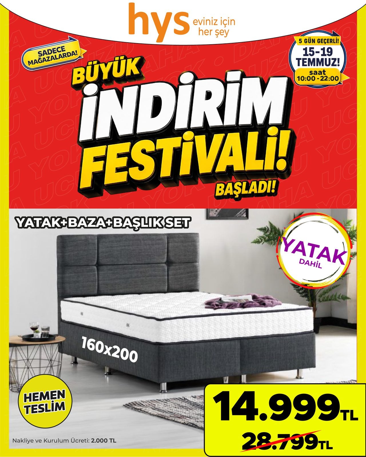 Çift Kişilik Yatak Baza Başlık Seti