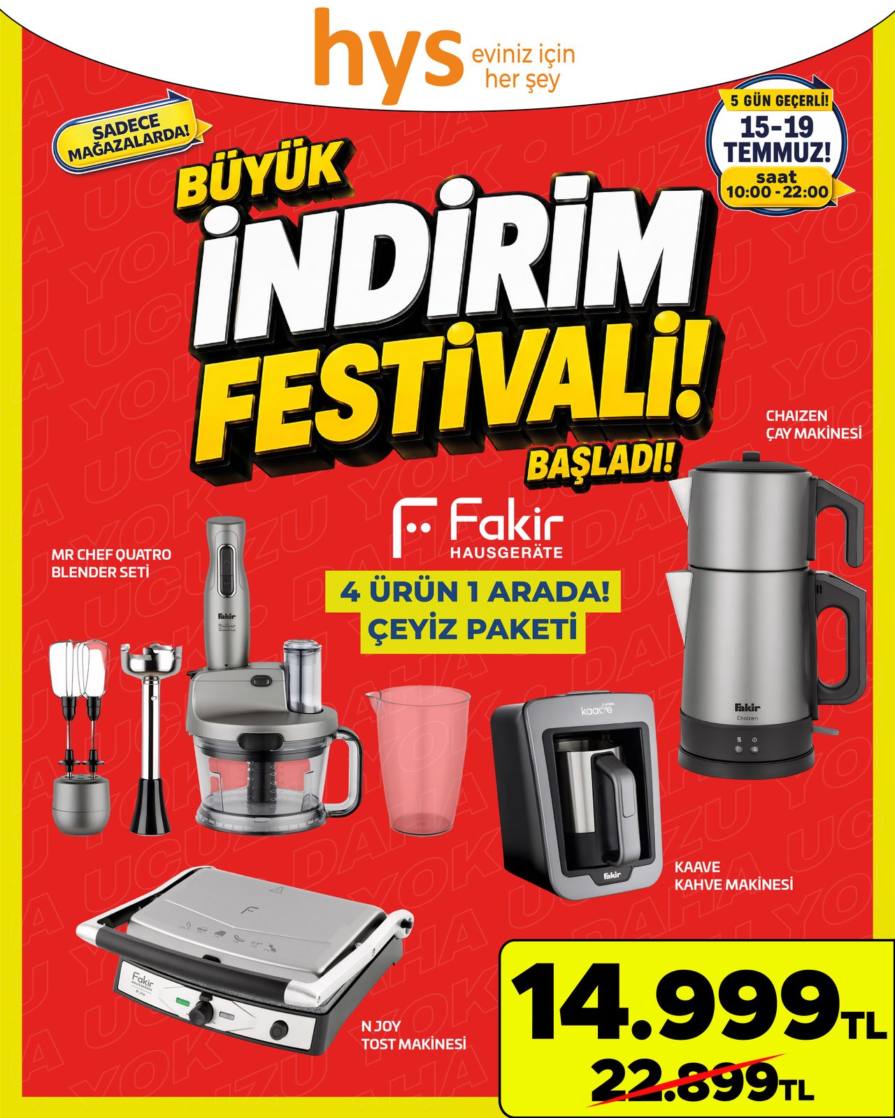 Fakir 4'lü Çeyiz Paketi Ürün ana görseli