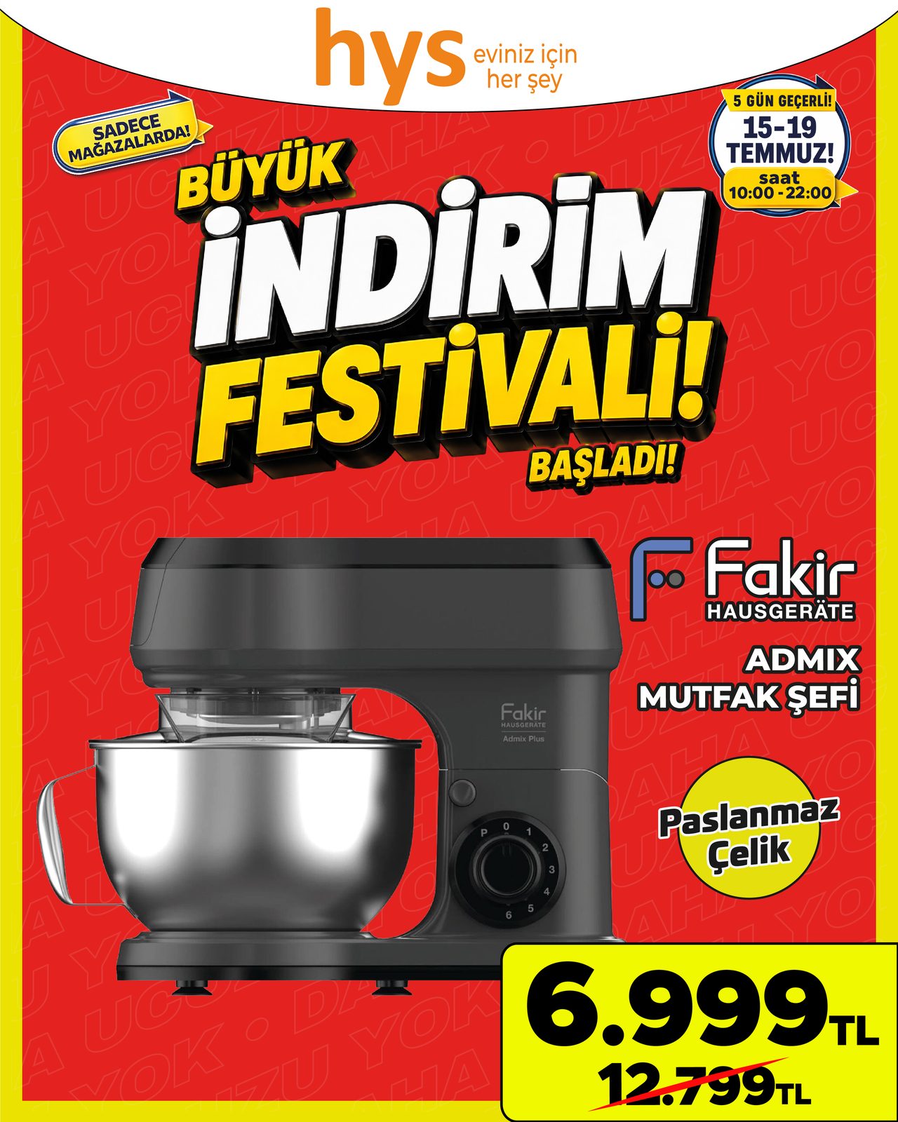 Fakir Admix Mutfak Şefi
