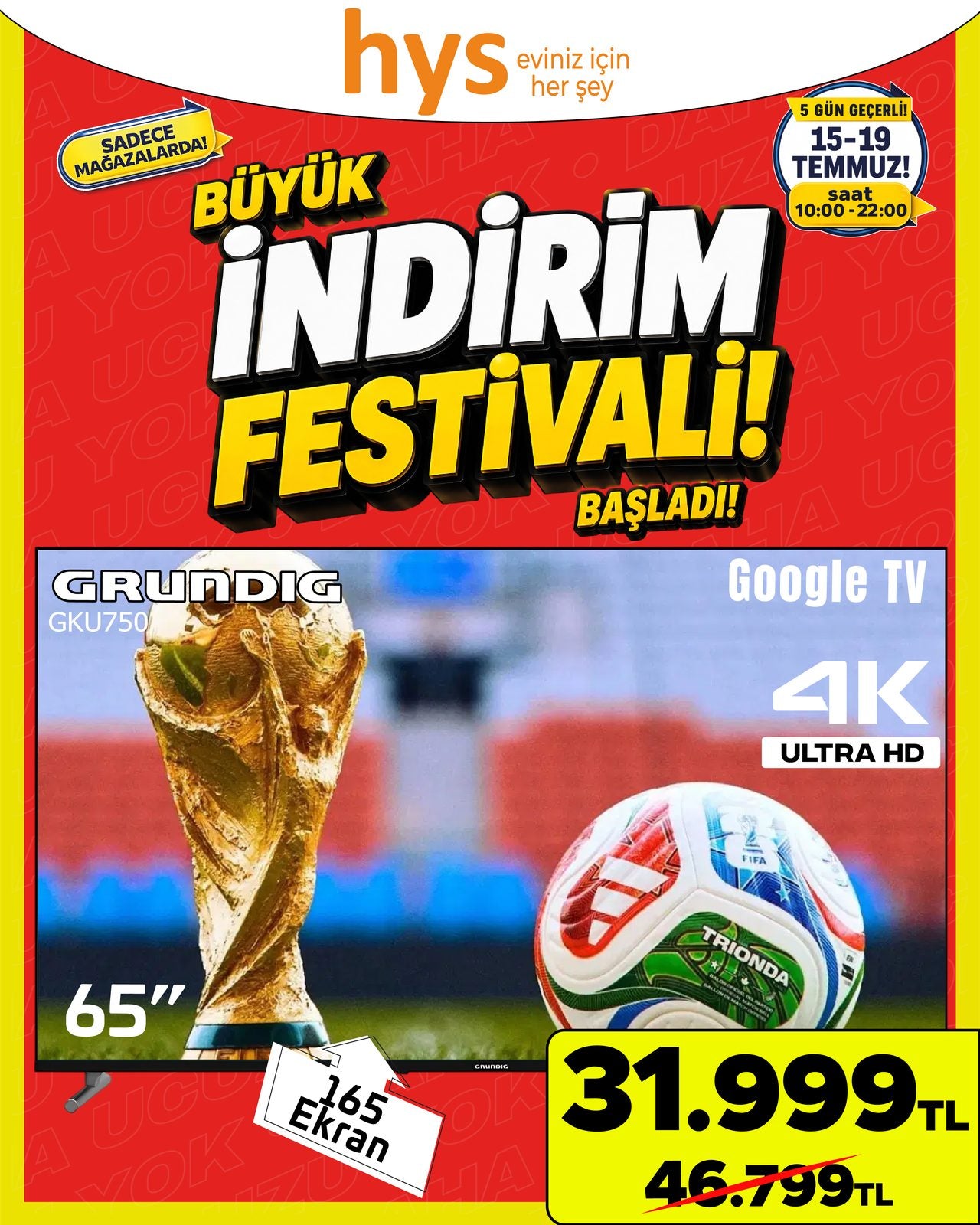 Grundig 65 İnç Google TV