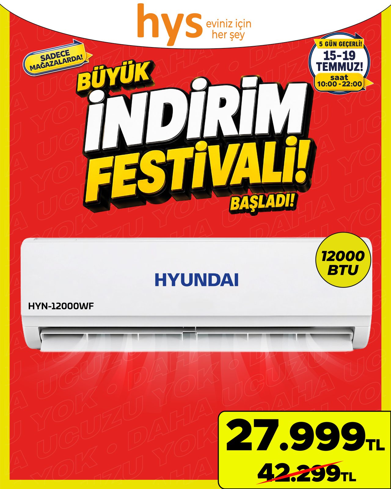 Hyundai 12000 BTU Klima