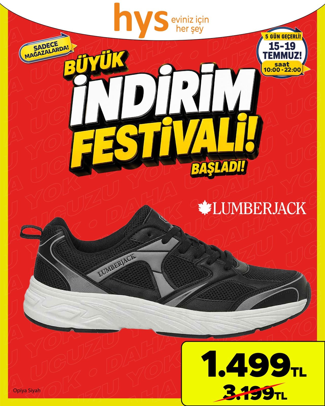 Lumberjack Siyah Spor Ayakkabı