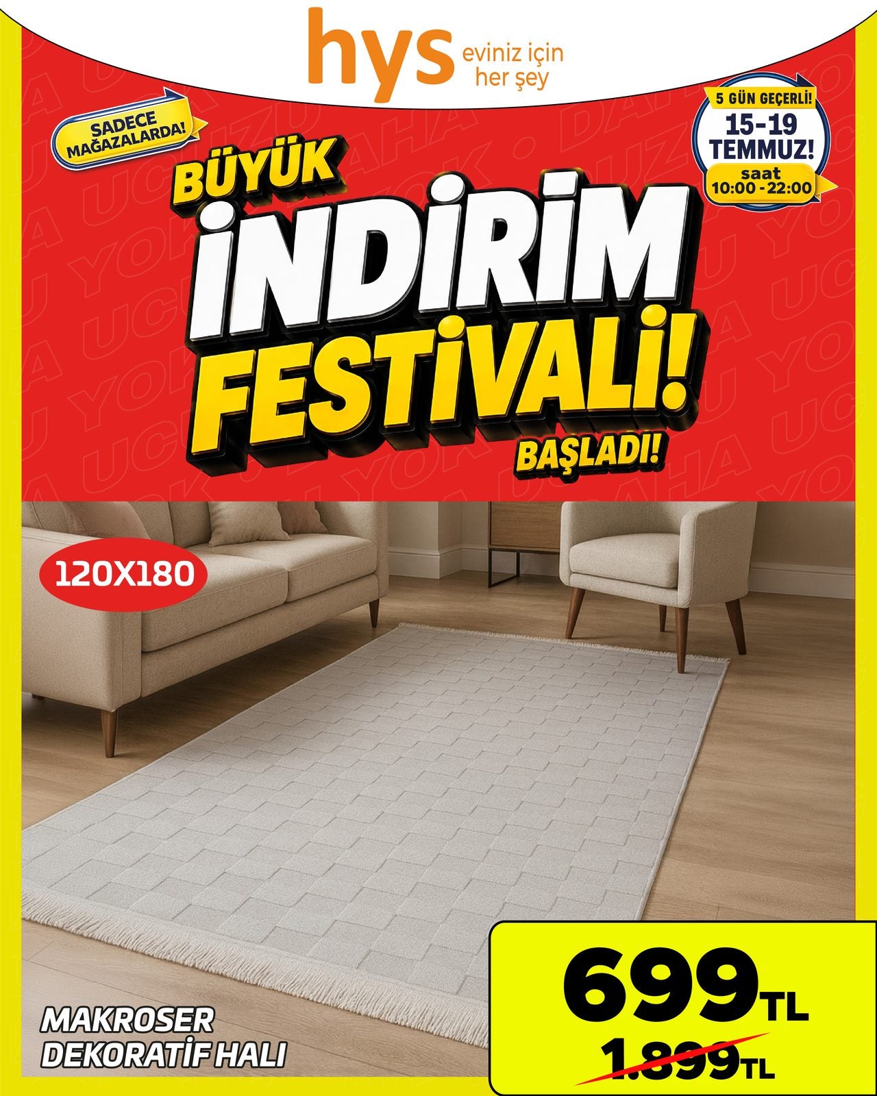 Makroser Dekoratif Halı Ürün ana görseli
