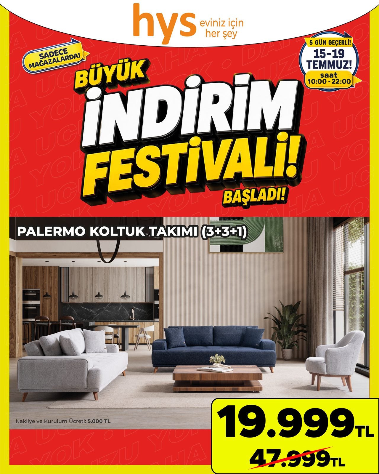 Palermo Koltuk Takımı 3+3+1