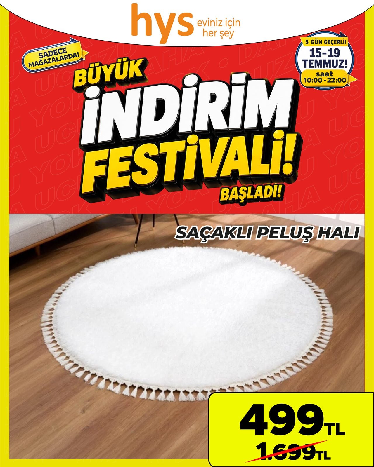 Saçaklı Peluş Halı