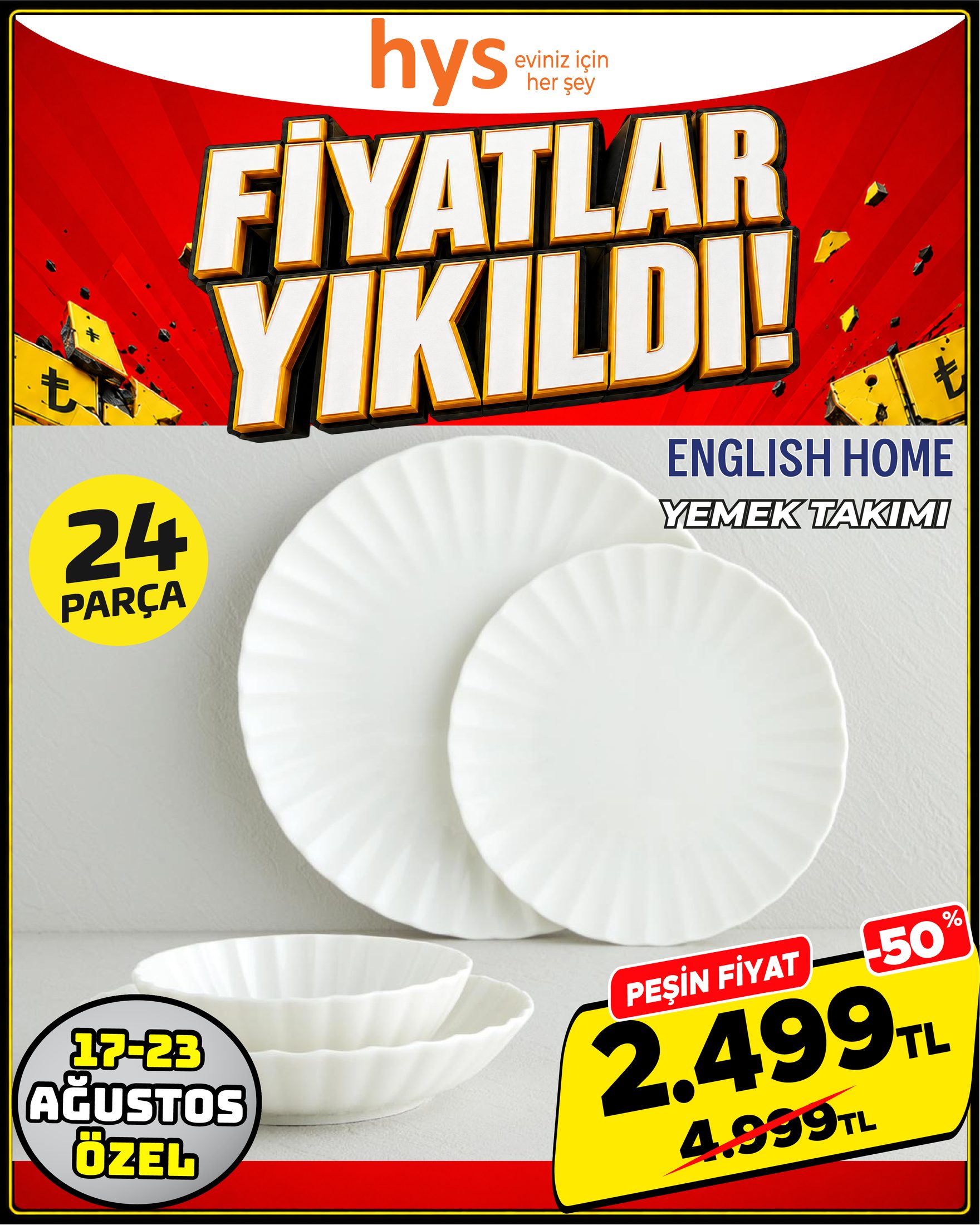 English Home Yemek Takımı 24 Parça Ürün ana görseli