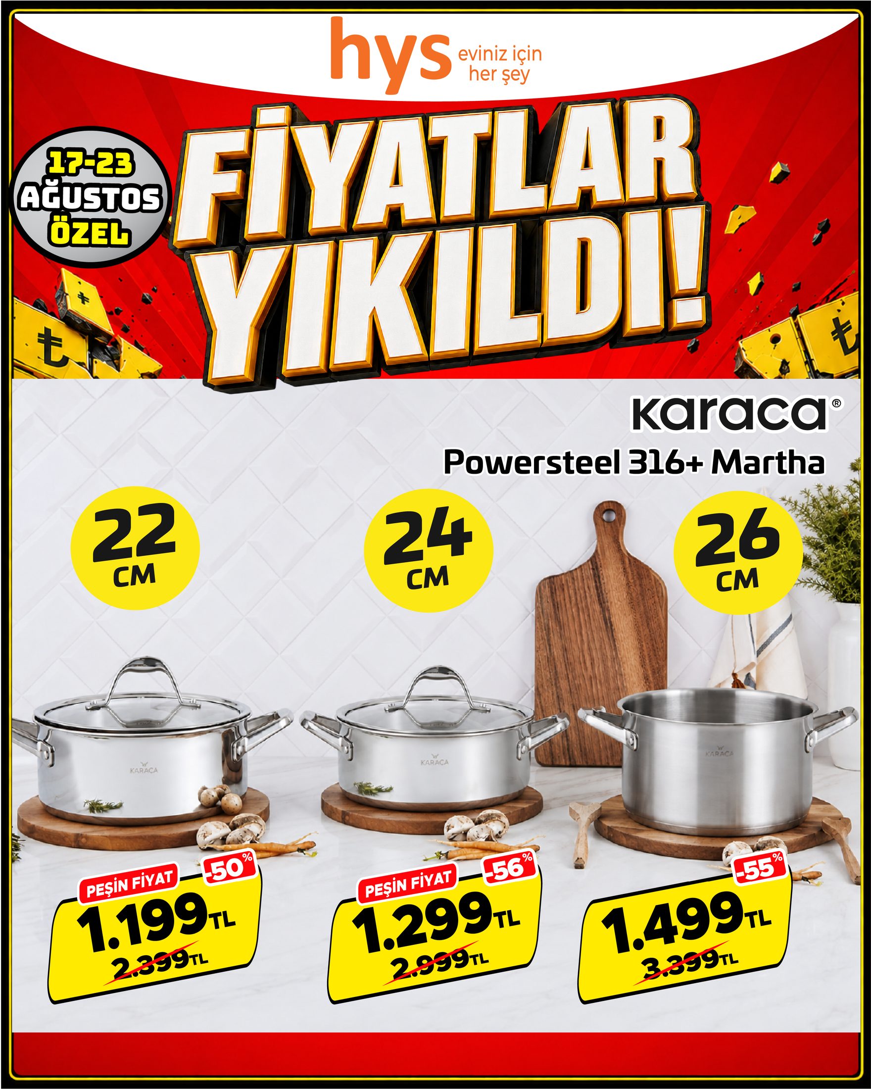 Karaca Powersteel 316 Martha Tencere Seti