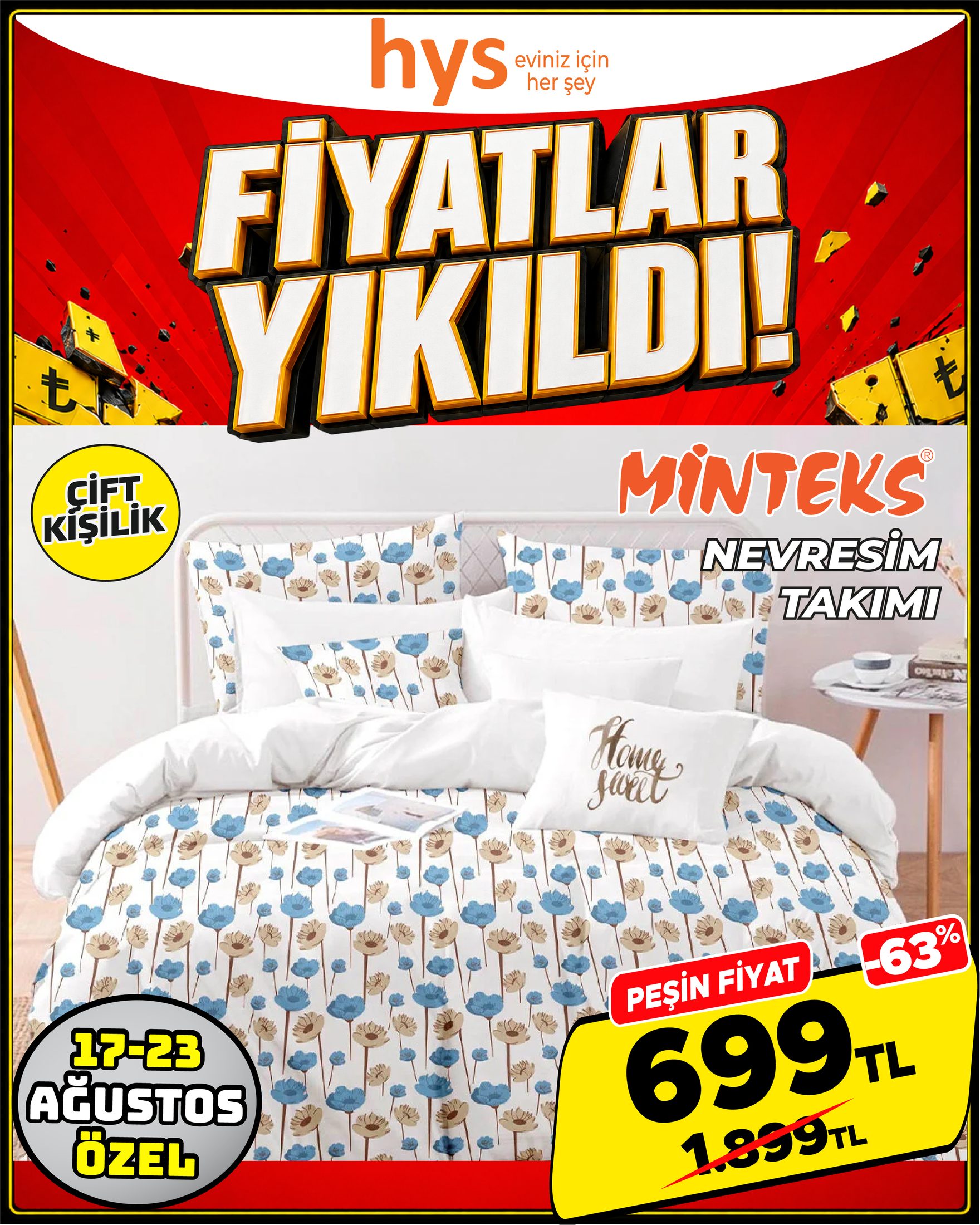 Minteks Nevresim Takımı Çift Kişilik