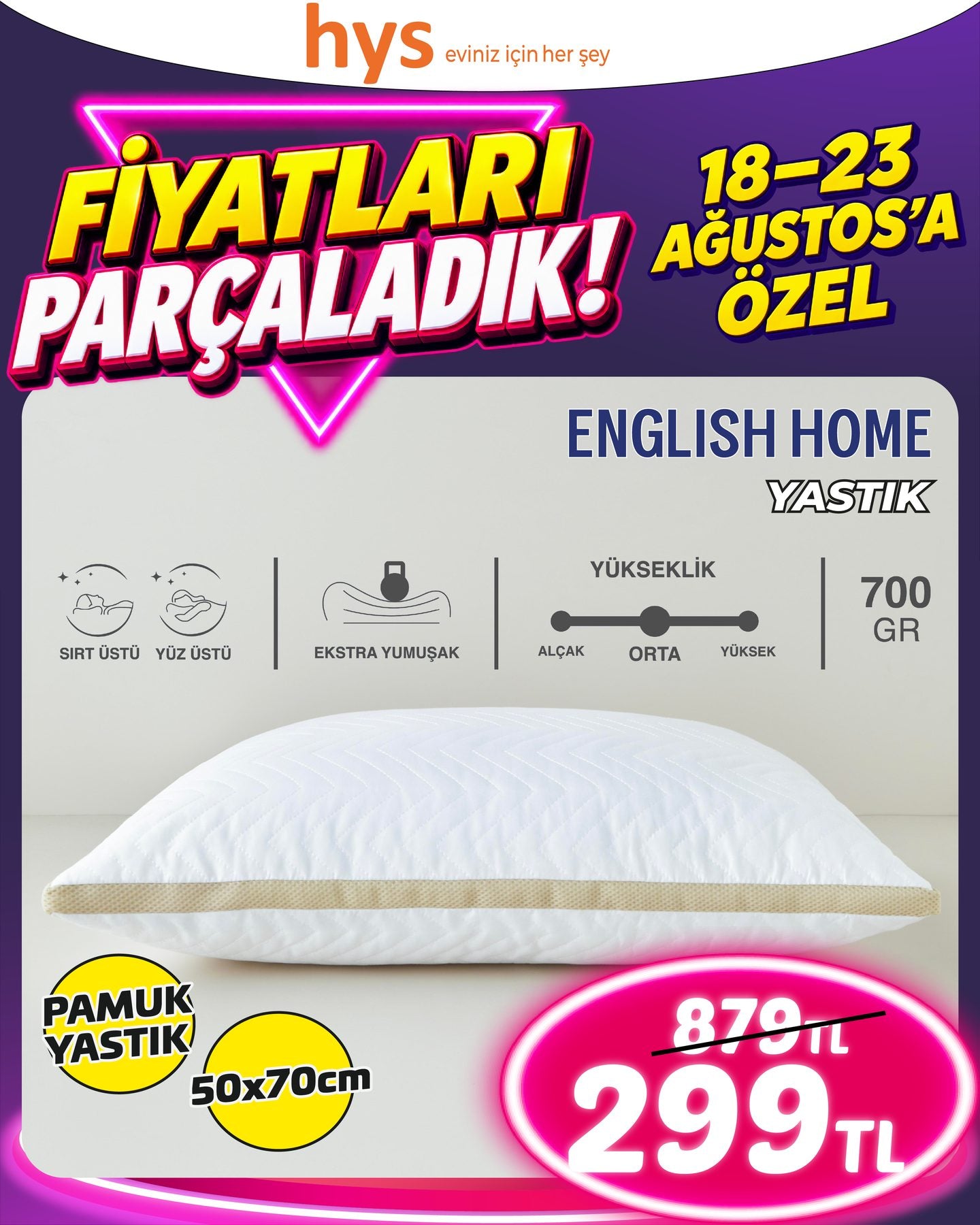 English Home Yastık 50x70 Ürün ana görseli
