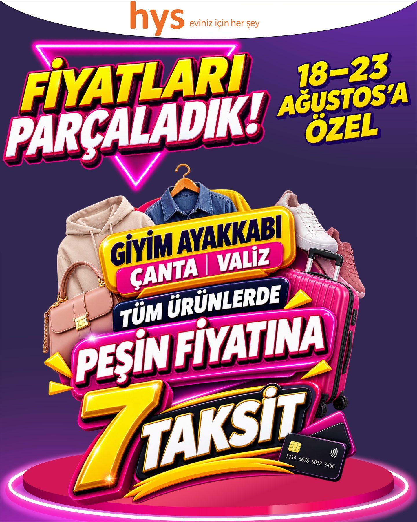 Giyim, Ayakkabı, Çanta ve Valiz