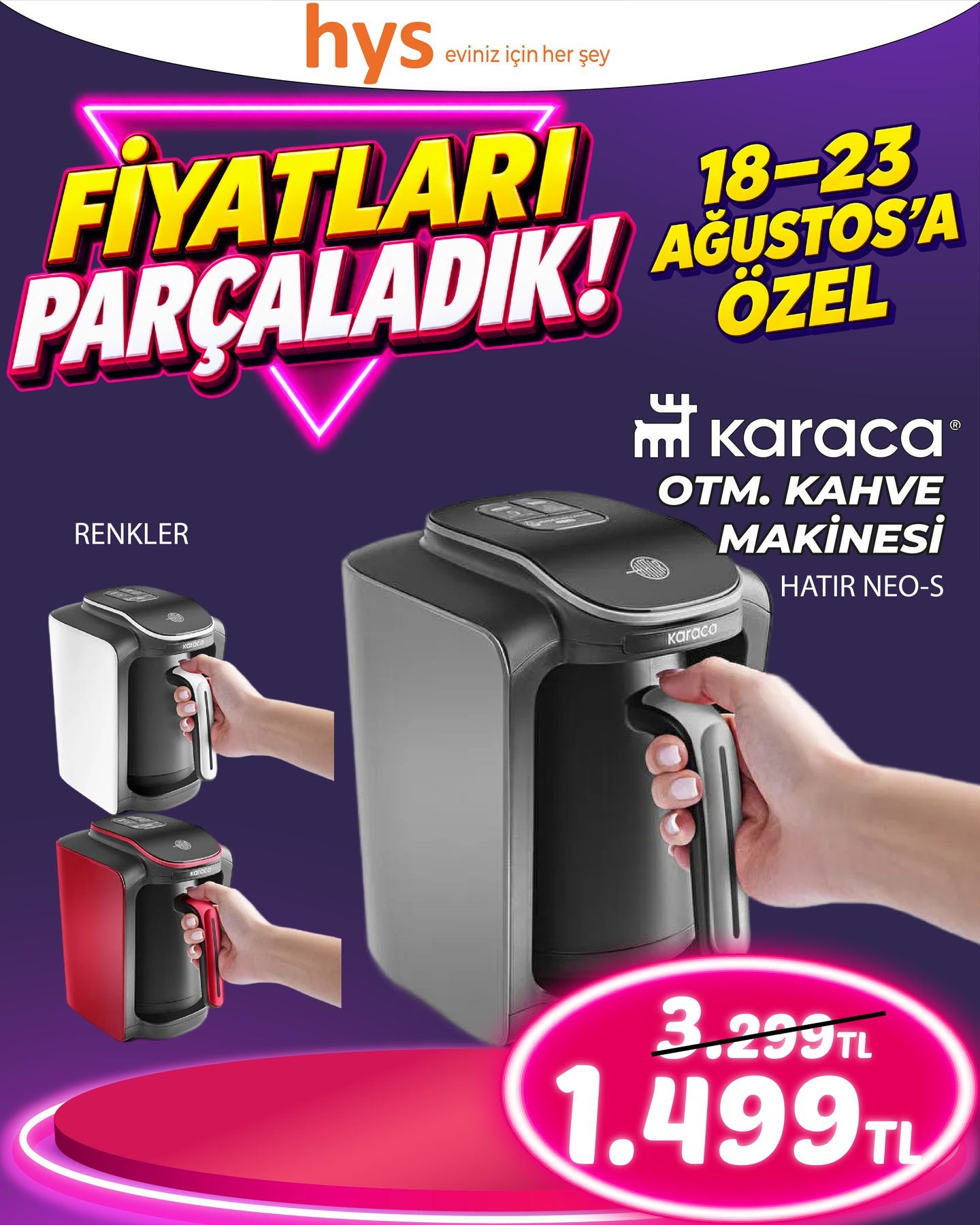 Karaca OTM Kahve Makinesi Hatır Neo S