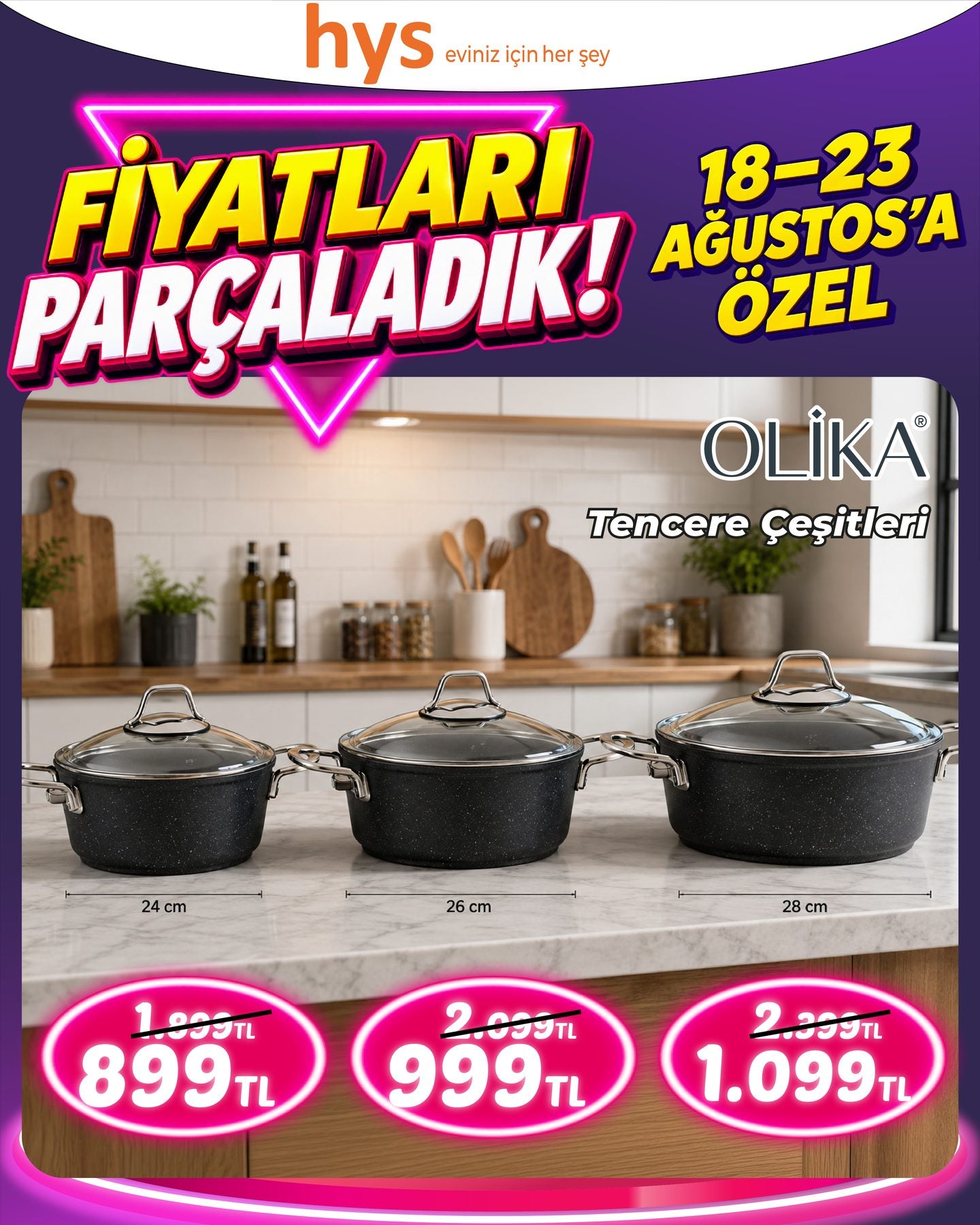 Olika Tencere Çeşitleri
