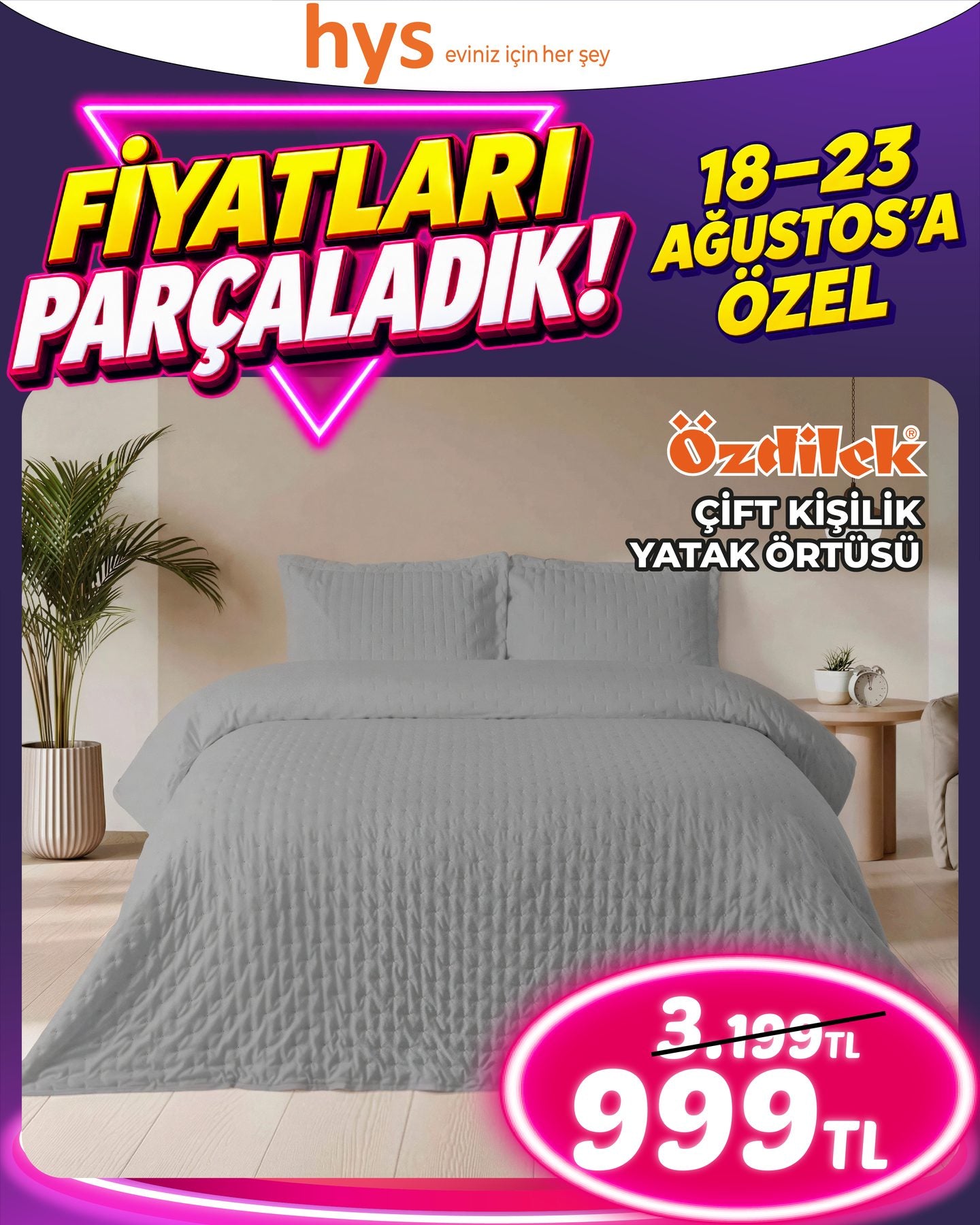 Özdilek Çift Kişilik Yatak Örtüsü