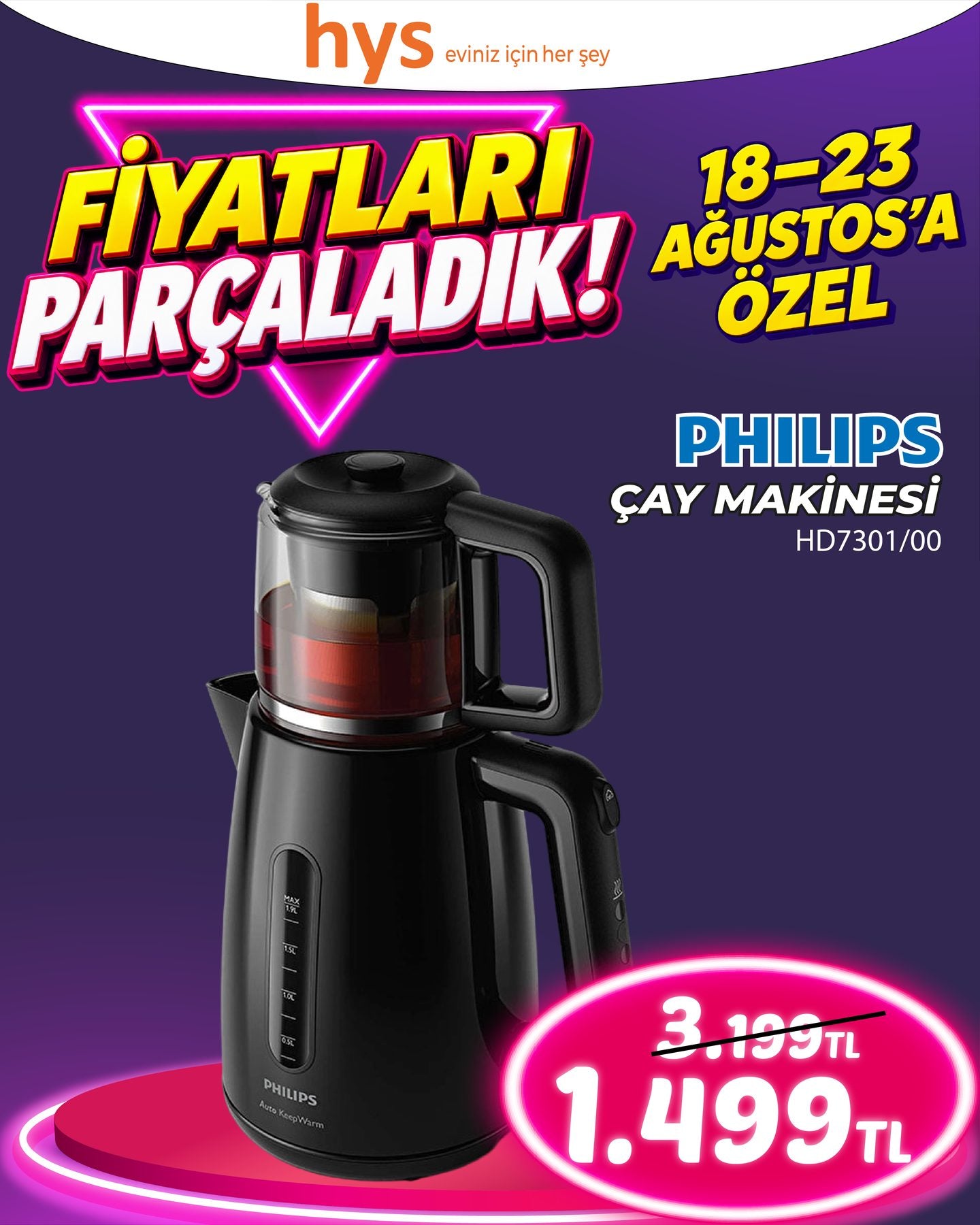 Philips Çay Makinesi HD7310/90