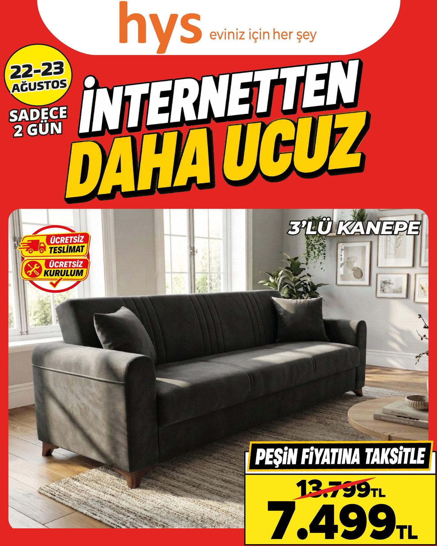 3’lü Kanepe