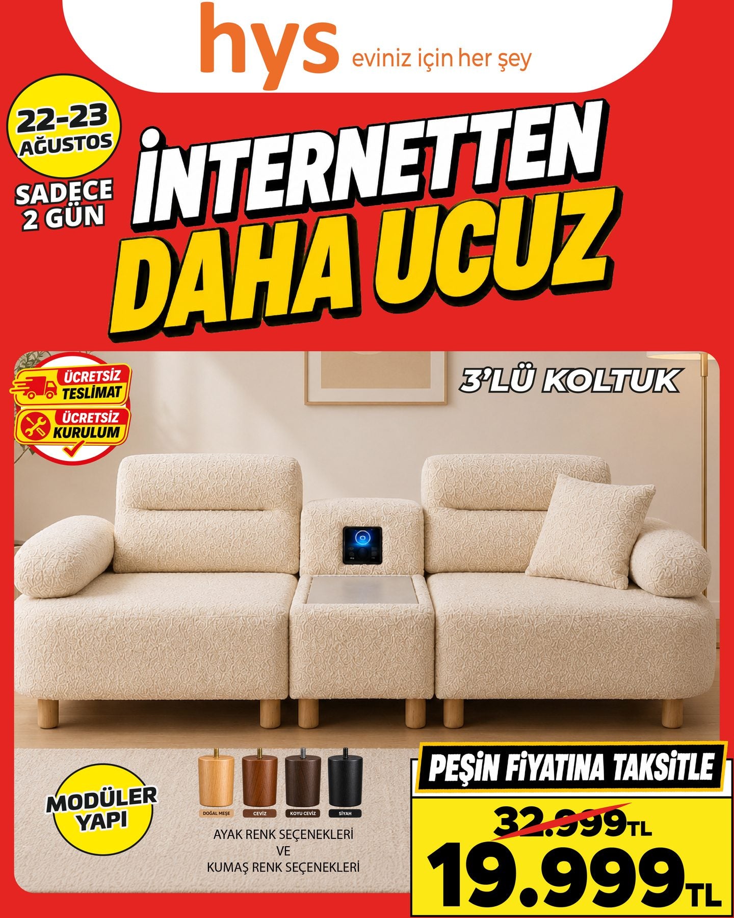 3’lü Koltuk Ürün ana görseli