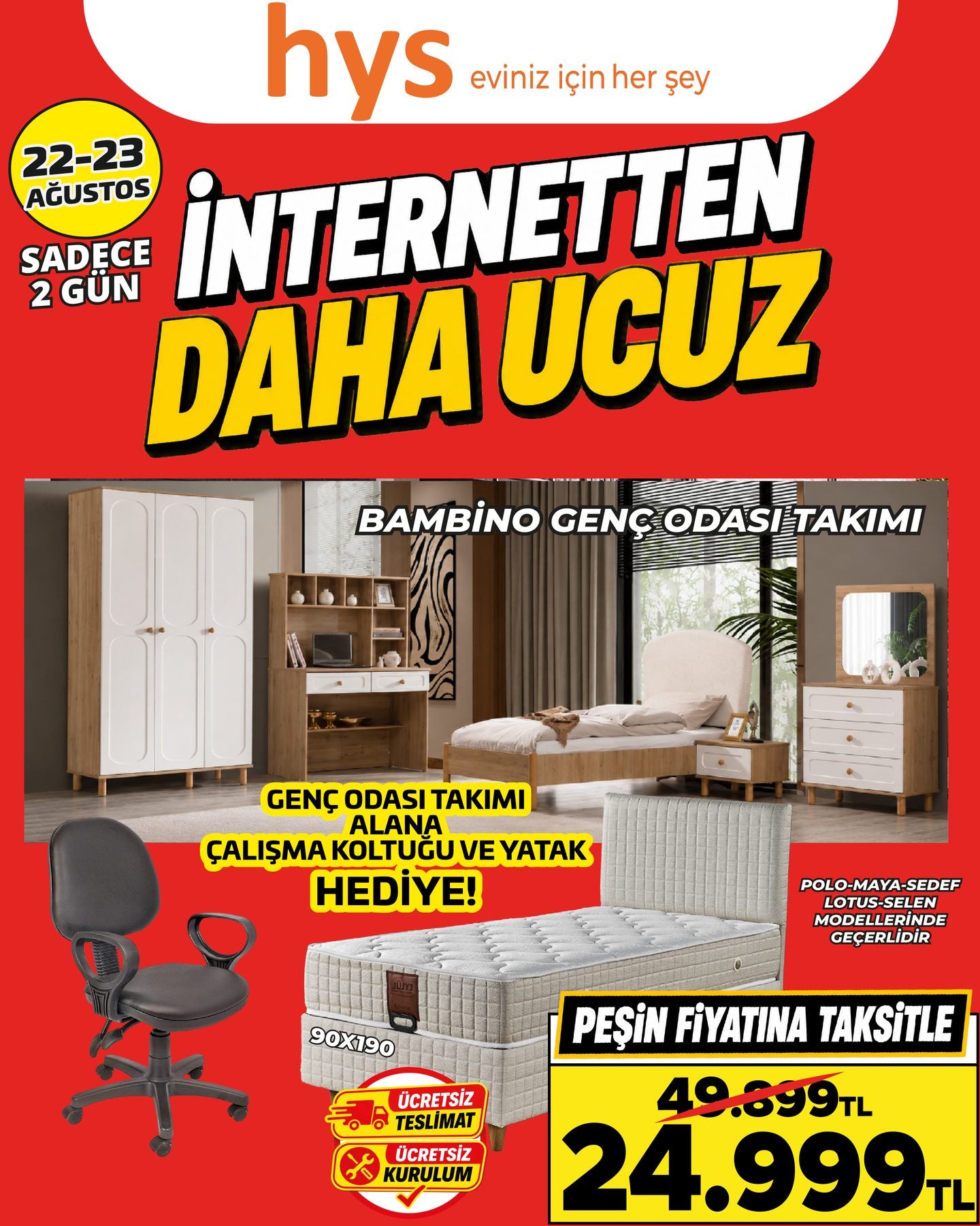 Bambino Genç Odası Takımı Ürün ana görseli