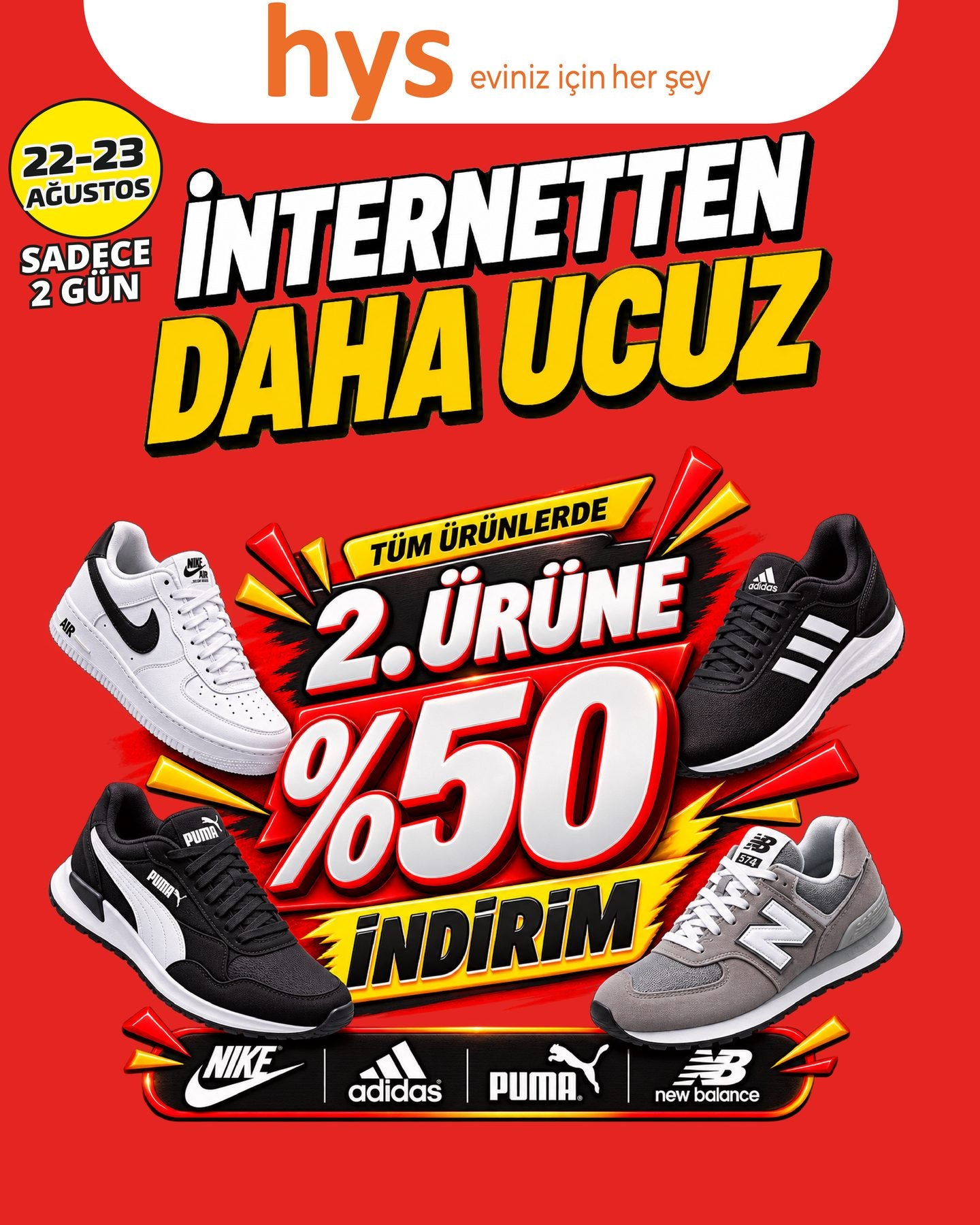 Giyimde İkinci Ürüne Yüzde 50 İndirim