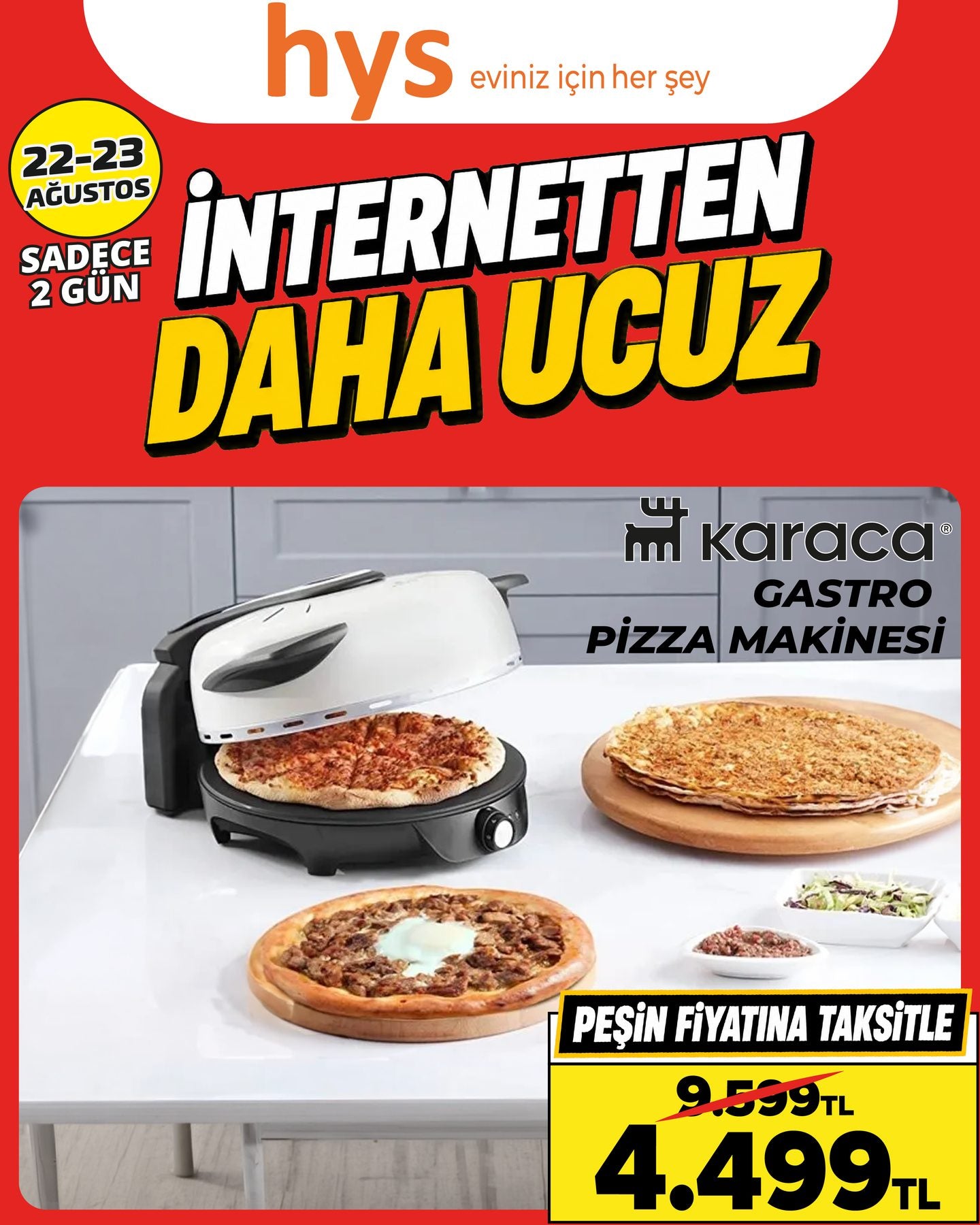 Karaca Gastro Pizza Makinesi