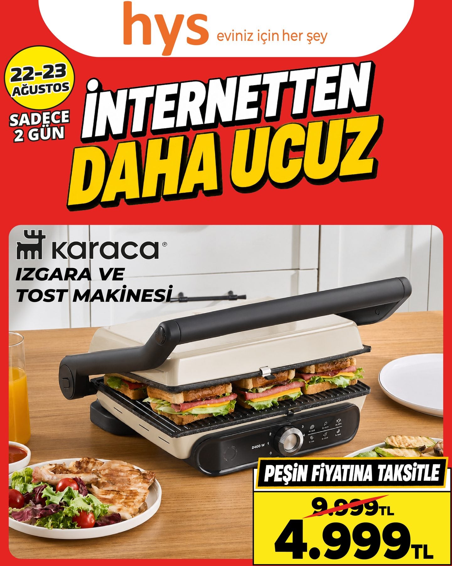 Karaca Izgara ve Tost Makinesi