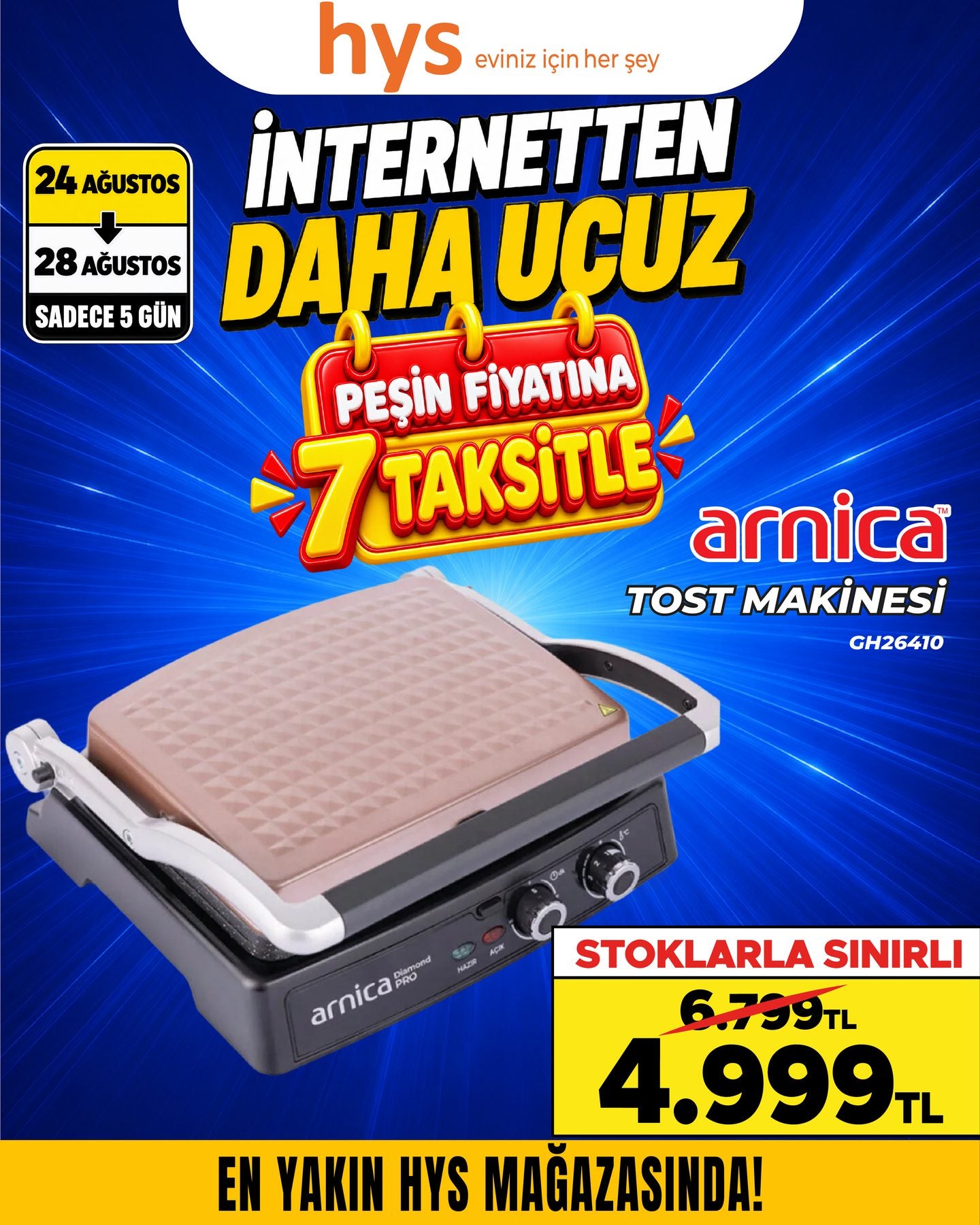 Arnica Tost Makinesi Ürün ana görseli