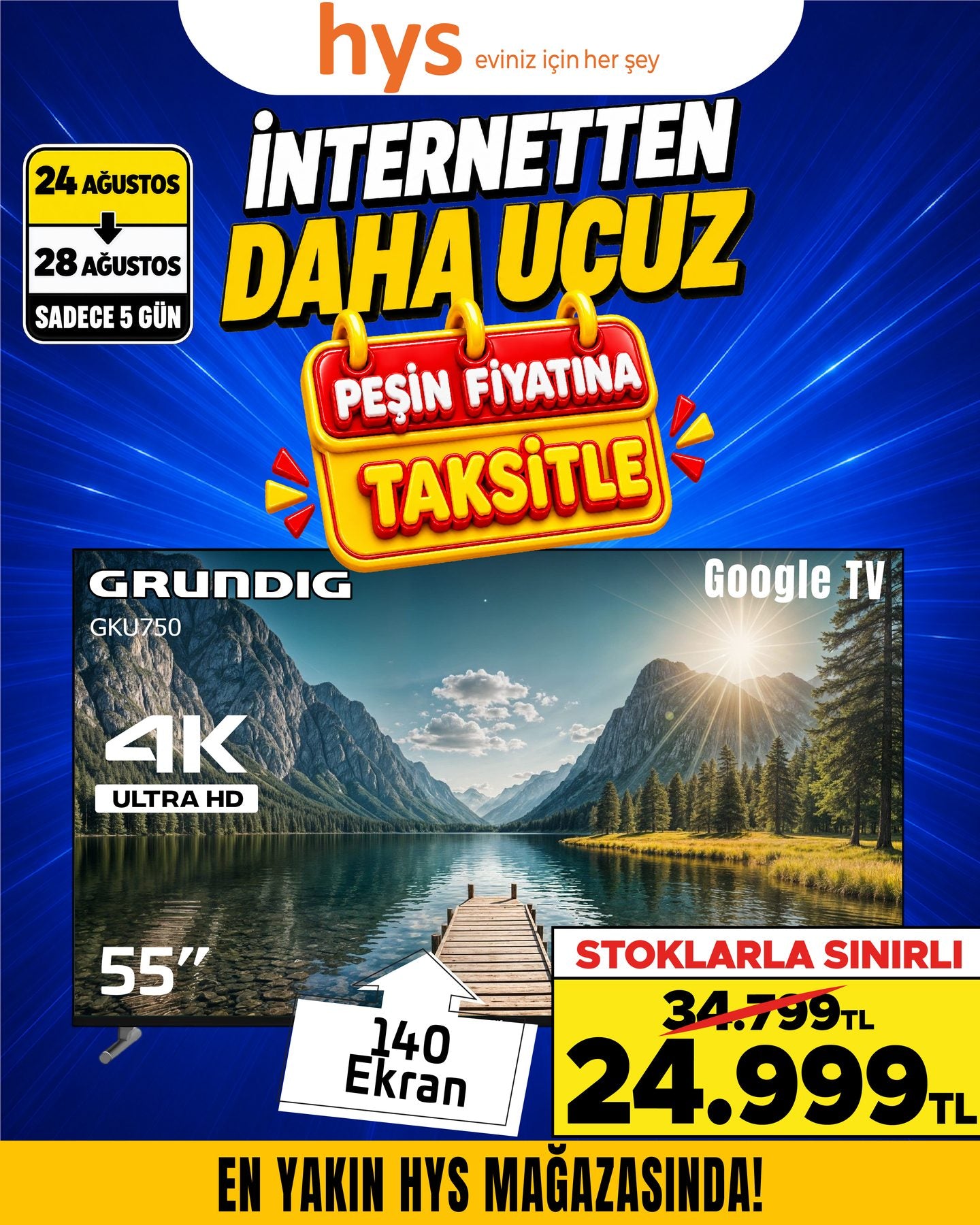 Grundig 55 İnç Google TV