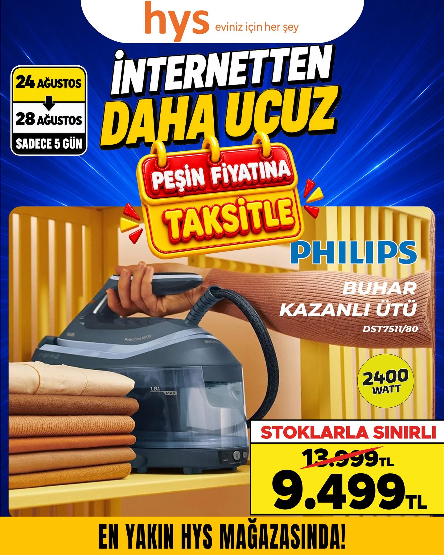 Philips Buhar Kazanlı Ütü