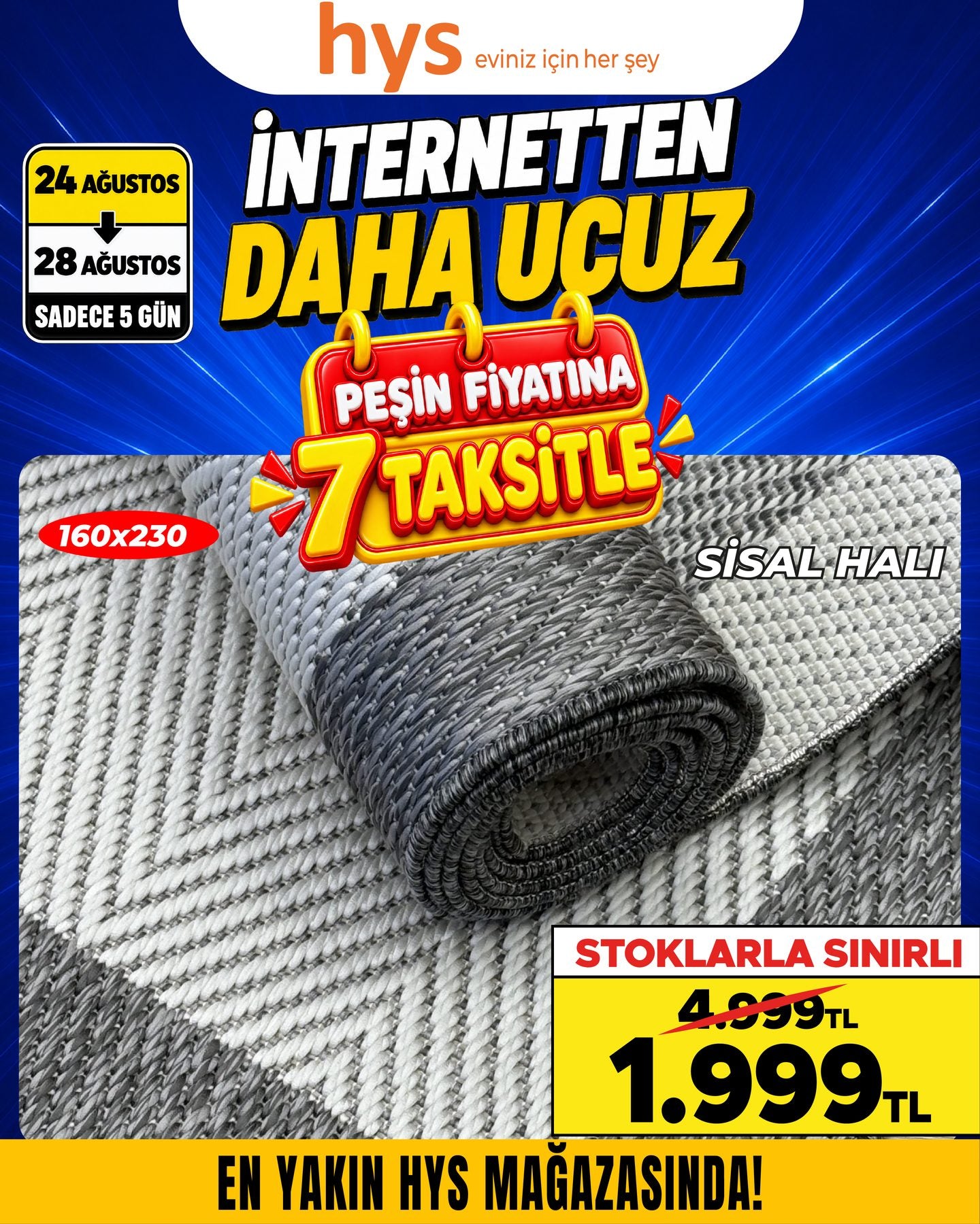 Sisal Halı 160x230 Ürün ana görseli