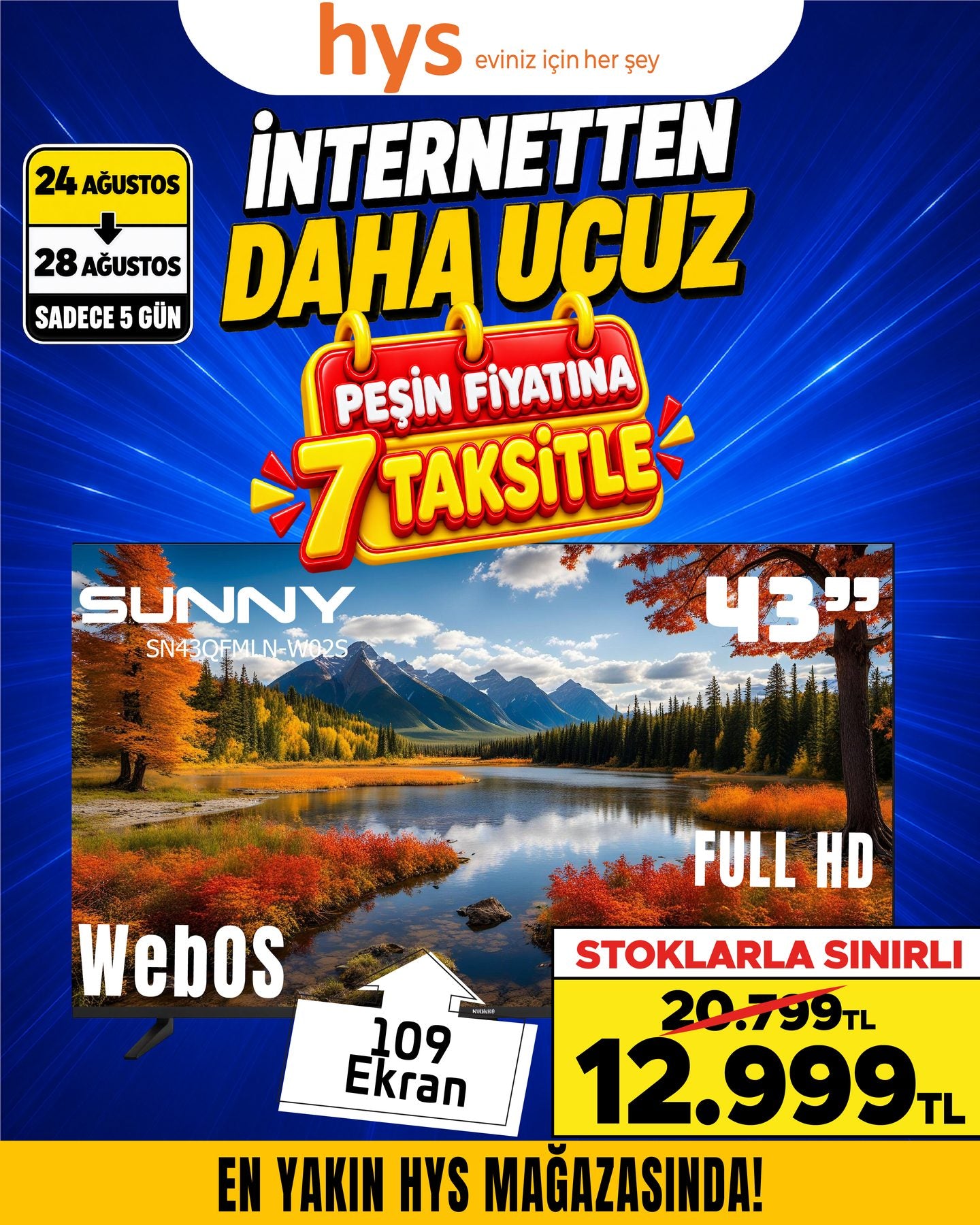 Sunny 43 İnç Full HD TV