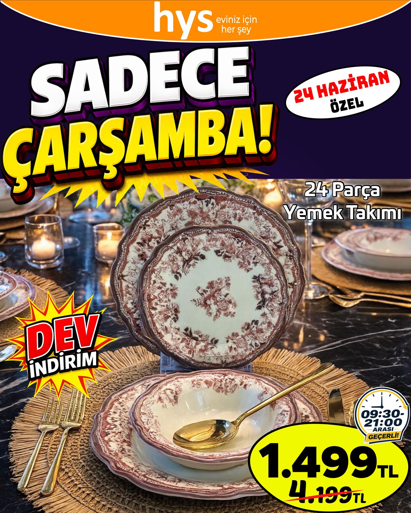 24 Parça Yemek Takımı
