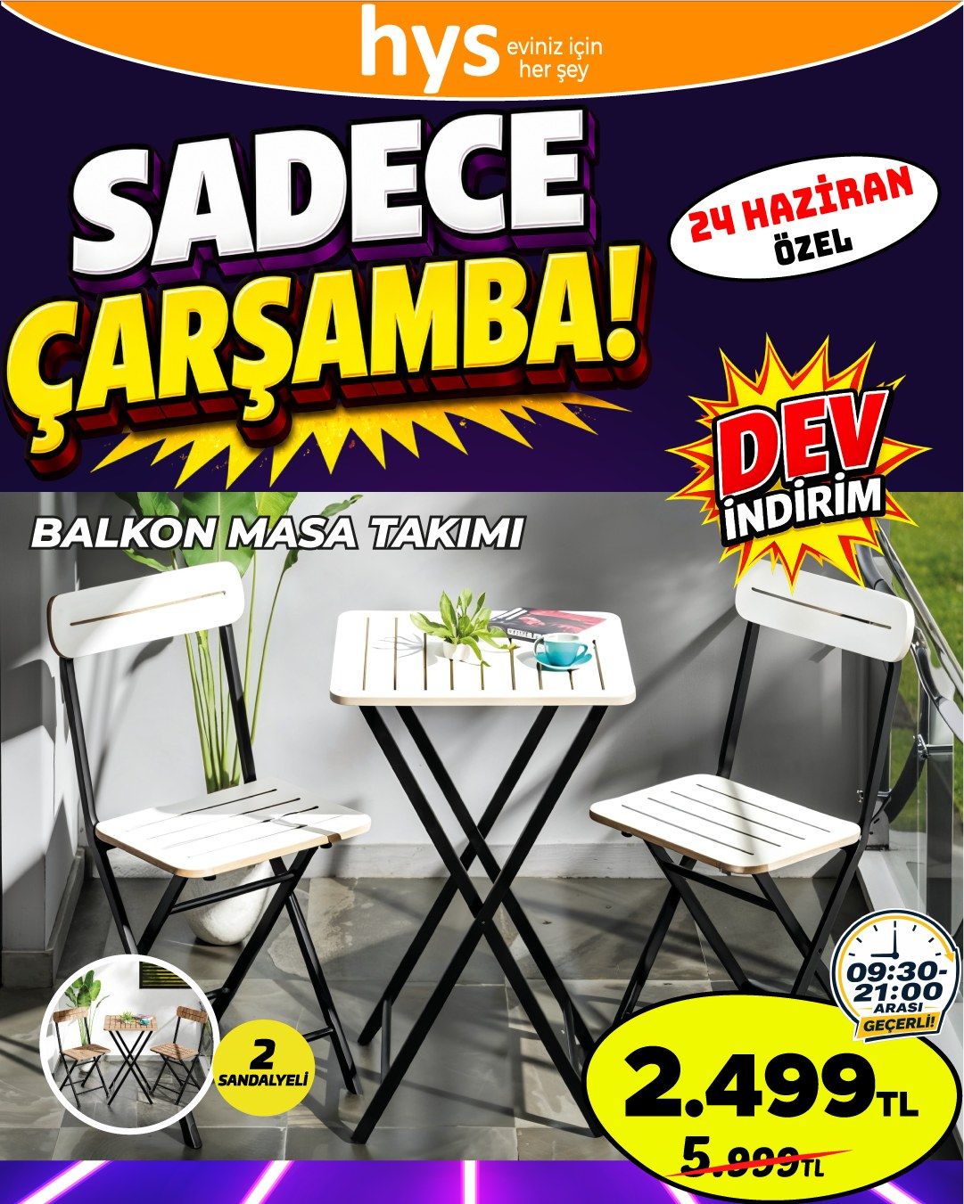 Balkon Masa Takımı Ürün ana görseli