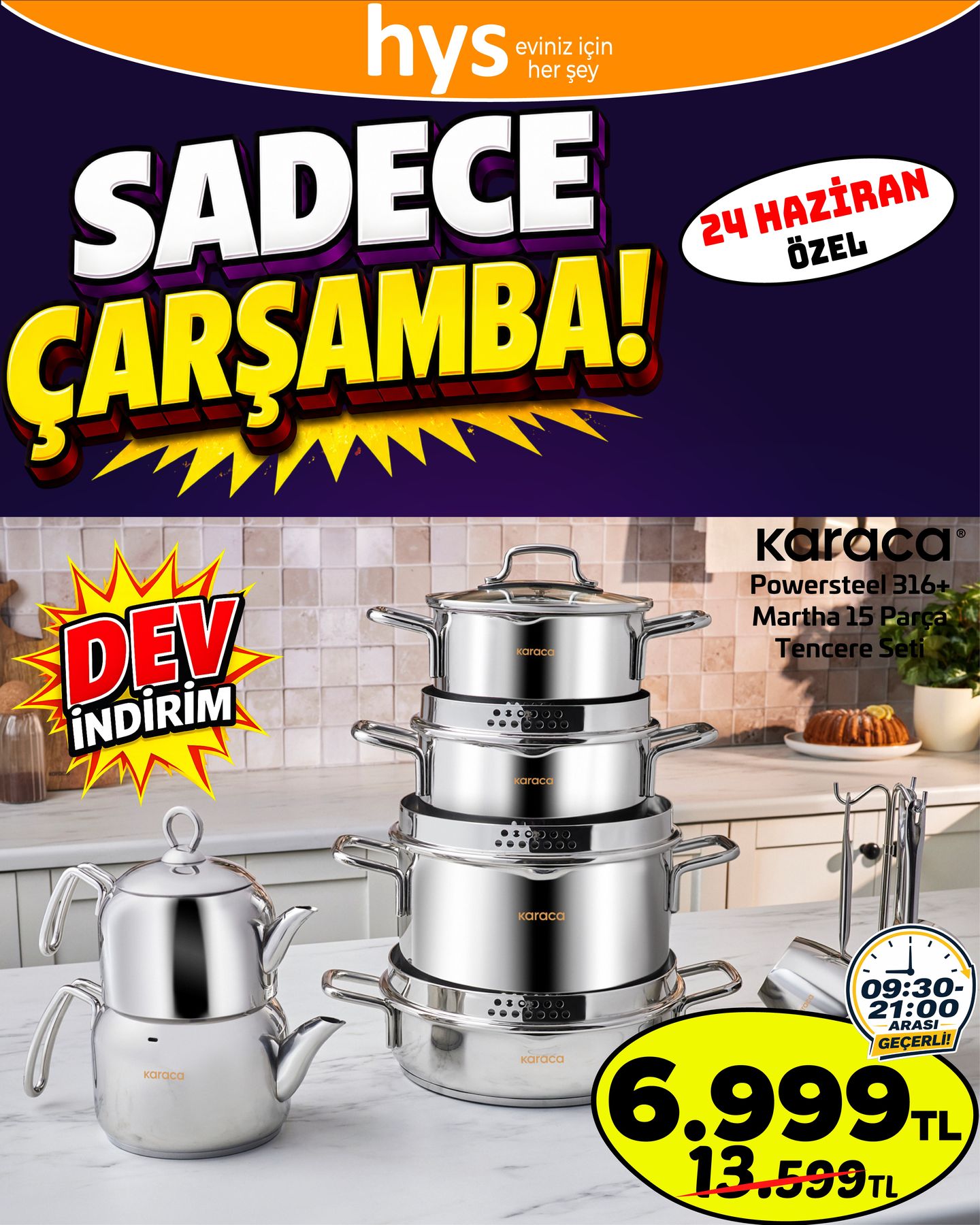 Karaca Çelik Tencere Seti