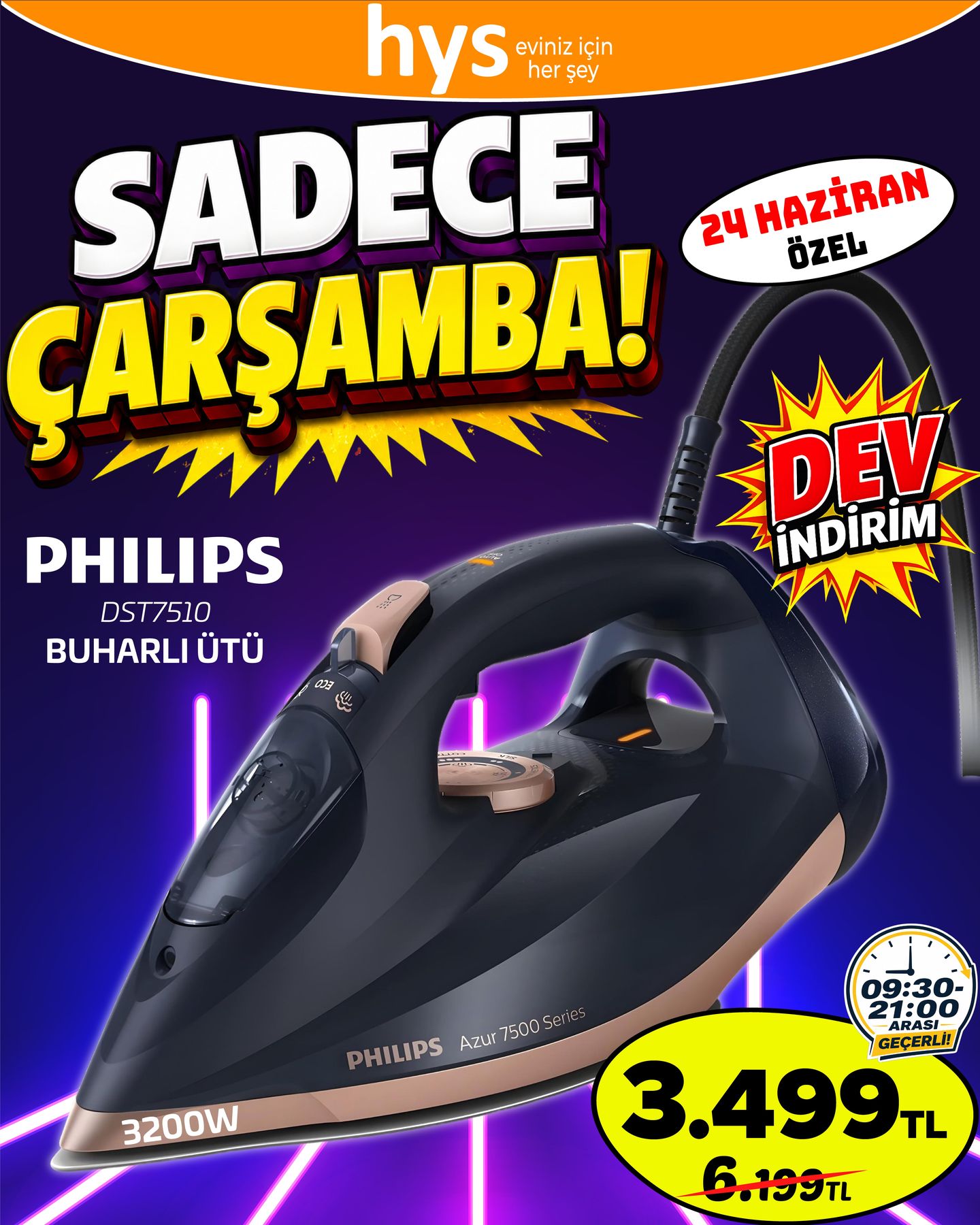 Philips Buharlı Ütü Ürün ana görseli